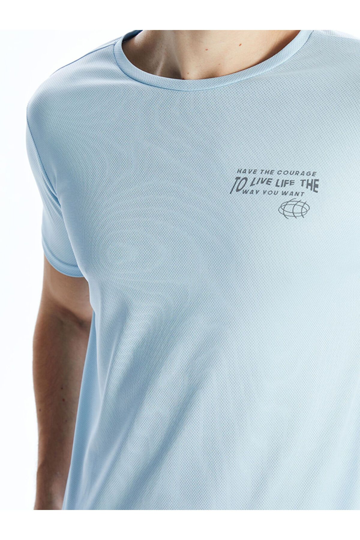 LC Waikiki-Ανδρικό μπλουζάκι με κοντό μανίκι New Season Crew Neck - S5GH23Z8 3