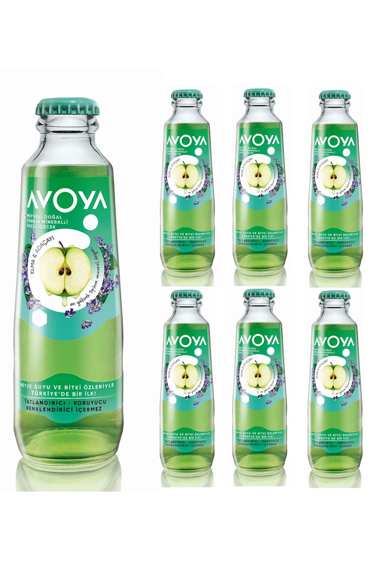 AVOYA 6'LI ELMA&ADAÇAYI MADEN SUYU 200 ML