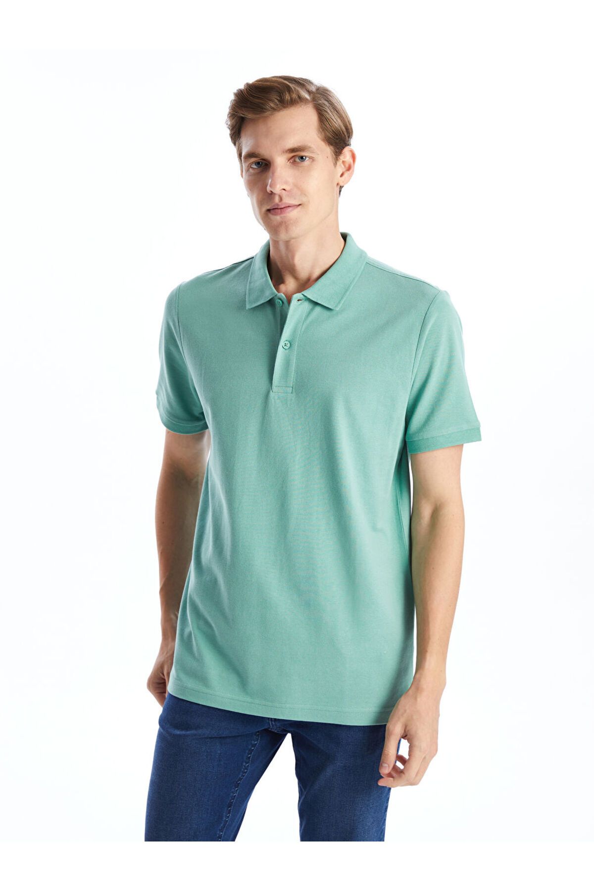 LC Waikiki Yeni Sezon Polo Yaka Kisa Kollu Pike Erkek Tisort - S52213Z8