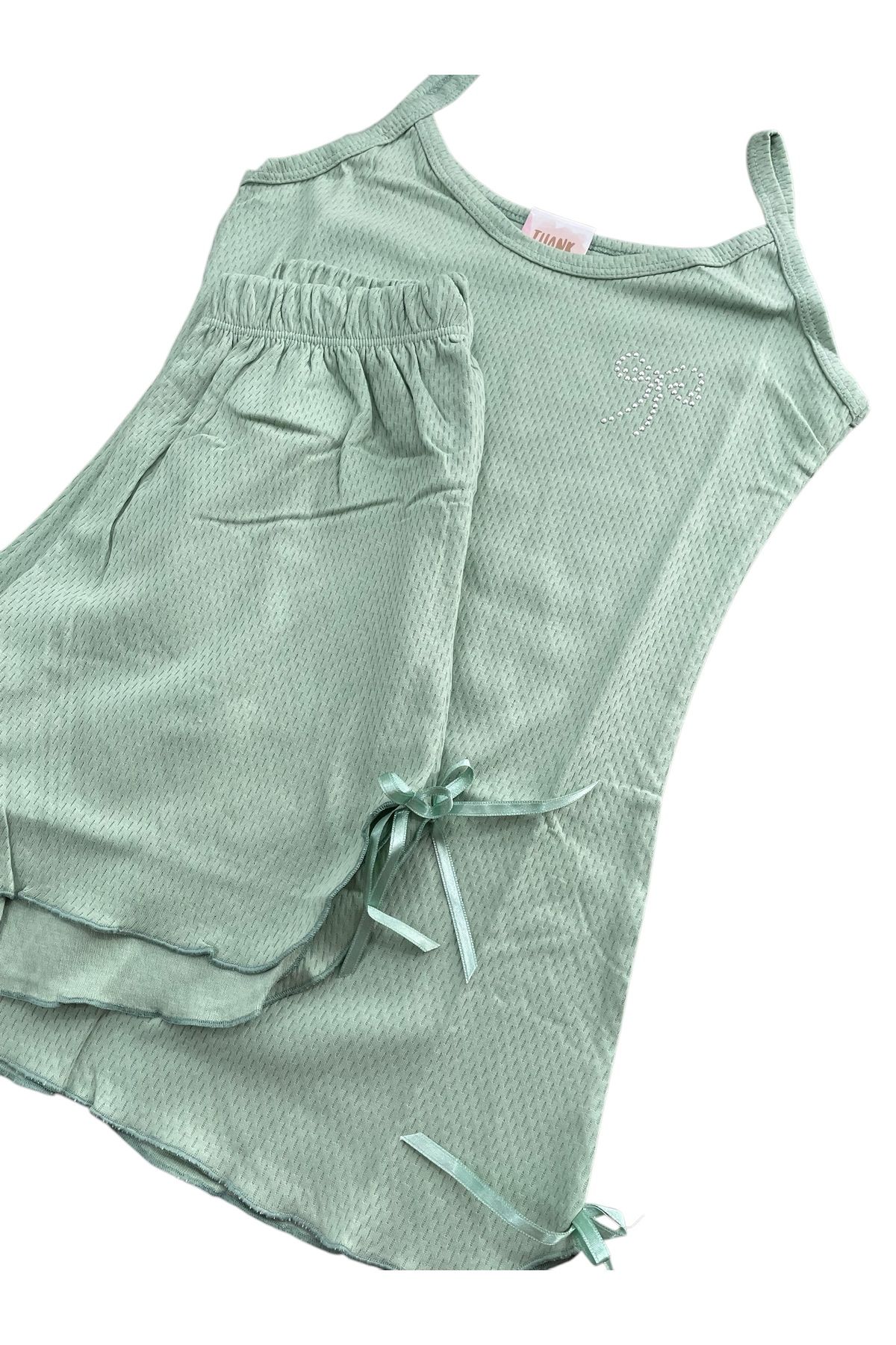 Ladnie iç giyim-Strap Ribbon Shorts Set 2
