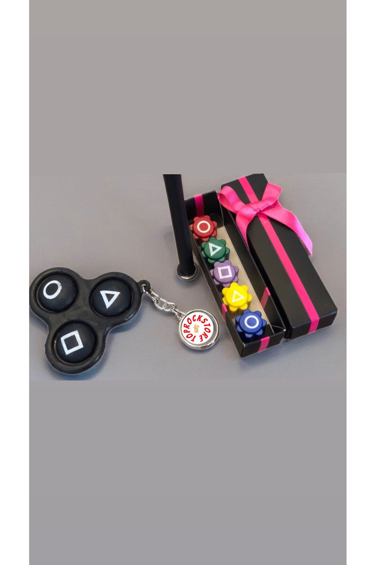 TOPROCKSTORE-Squit Game 5 Stone Boxed Toy Popit Keychain Set 1