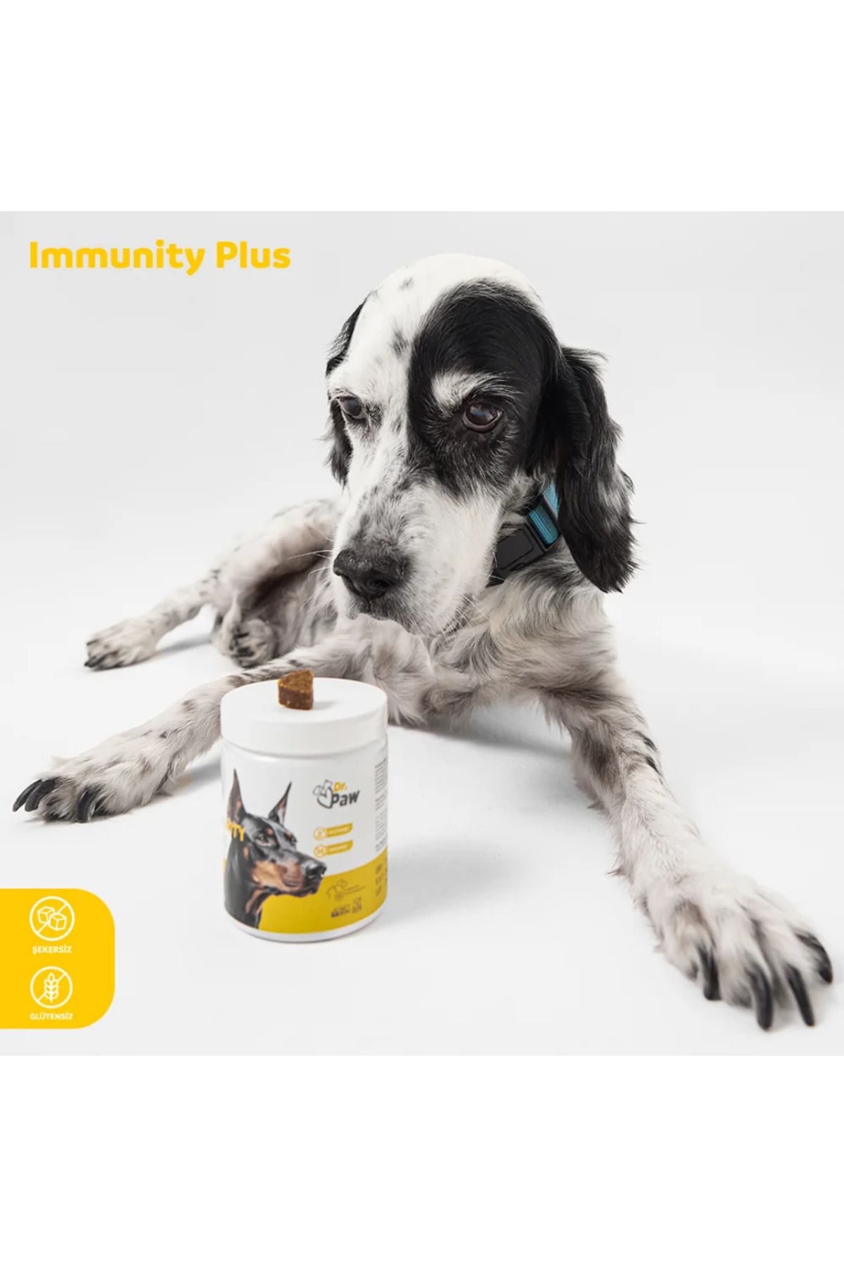 Dr.Paw Immunity Plus: Köpekler İçin Glütensiz ve Şekersiz Bağışıklık Sistemi Destekleyici Tablet (120 gr)