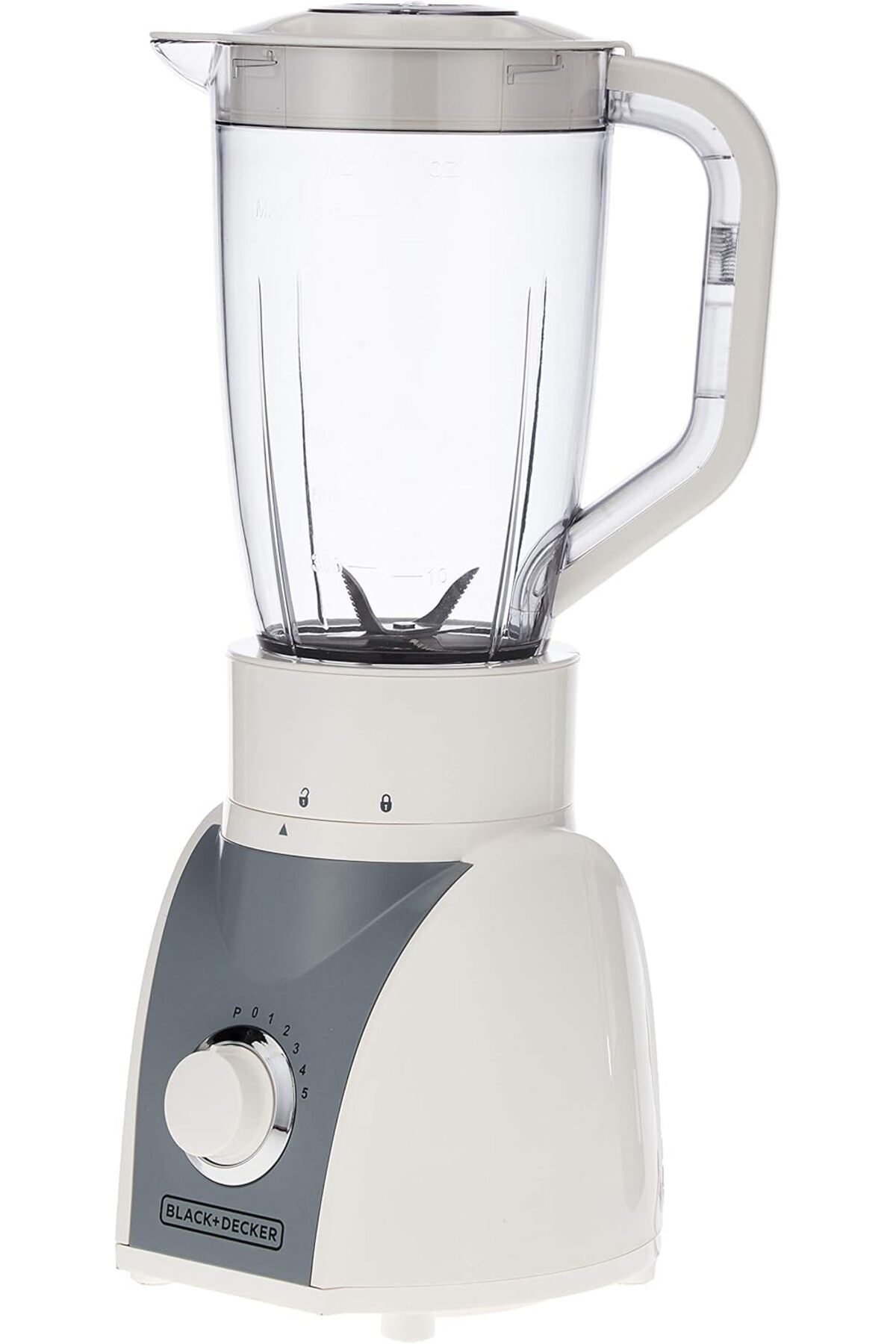 Black&Decker-خلاط ٥٠٠ واط مع مطحنة ومفرمة، أبيض - Bx580-B5، مصنوع من البلاستيك 3