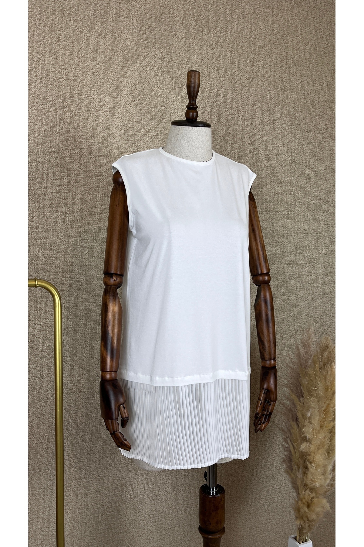 RİELLA-Pleated Underwear - White 5