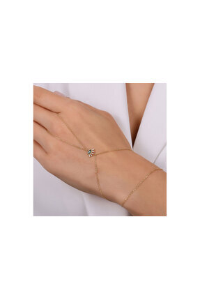 Quyumcu 14 Ayar Altın Göz Şahmeran Bileklik