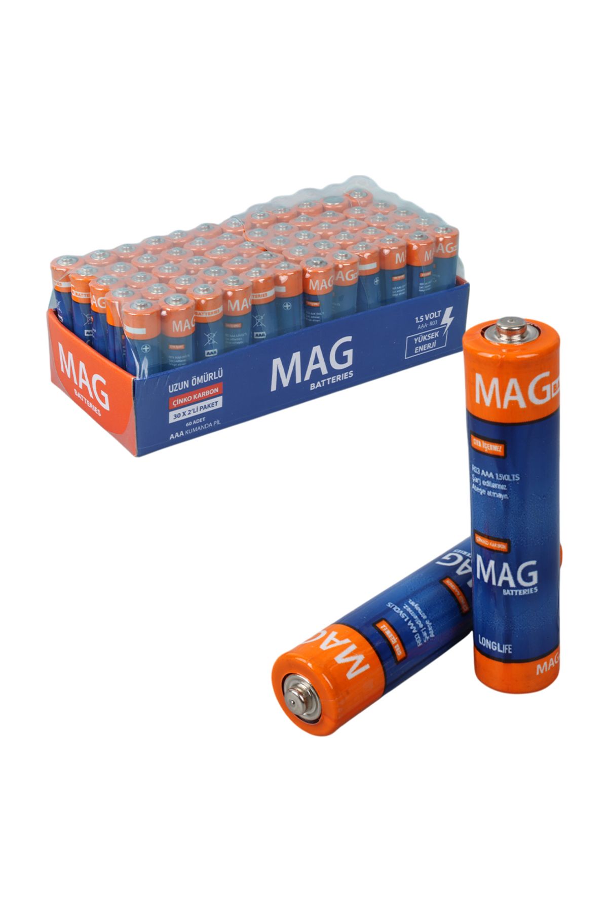 Serero Mag Batteries Mg-26172 Karbon Çinko Aaa 60li Ince Kalem Kumanda Pili (R03 UM-3)