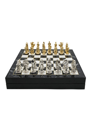 Cooper Chess 36cm Mermer Desenli Kutulu | Metal Osmanlı İmparatorluğu Haçlı O...