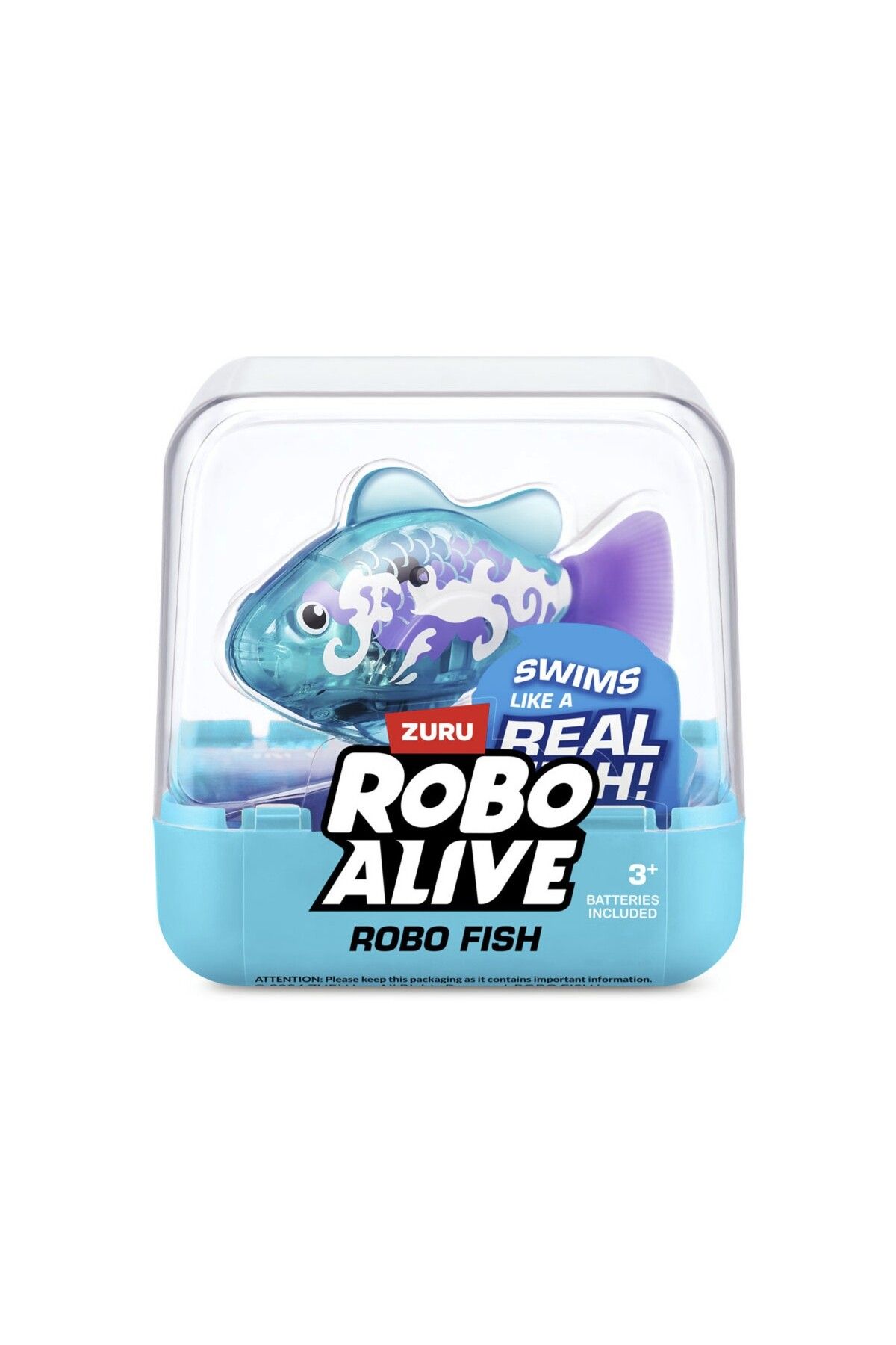 TOYFEST-Floating Battery Powered Robo Alive Fish That Changes Color in Water to a Depth of 1.8 Meters - 6.8 cm -1 Pcs - Turquoise 4