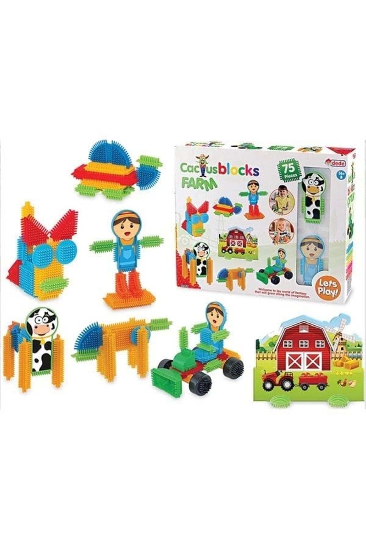 melfxxl eticaret melfxxl 03312 Kaktüs Bloklar Çiftlik 75pcs