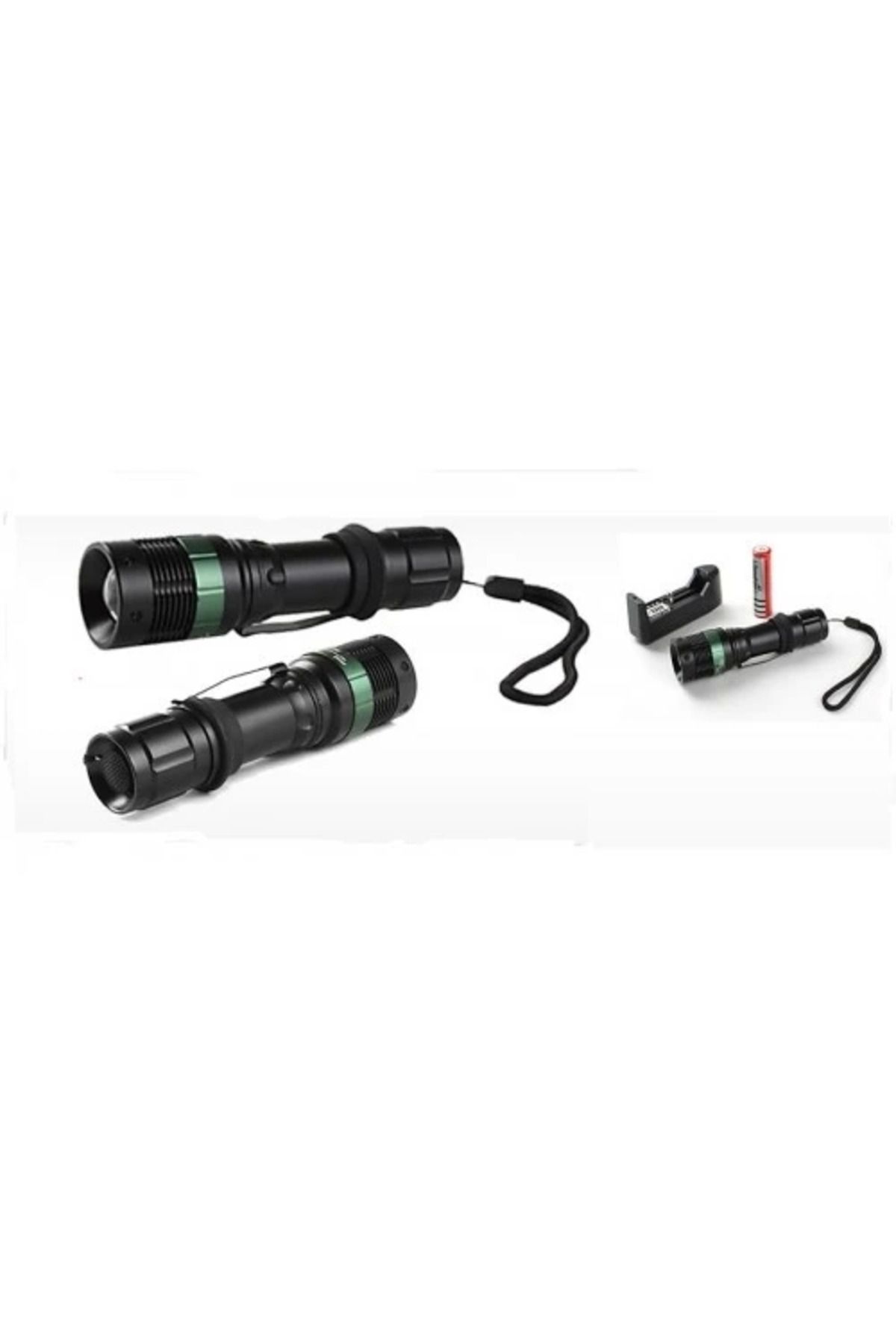 Eldenör Power Style 500 Lumen 600 Metre Işık Uzantılı Zoomlu Şarjlı El Feneri 6109