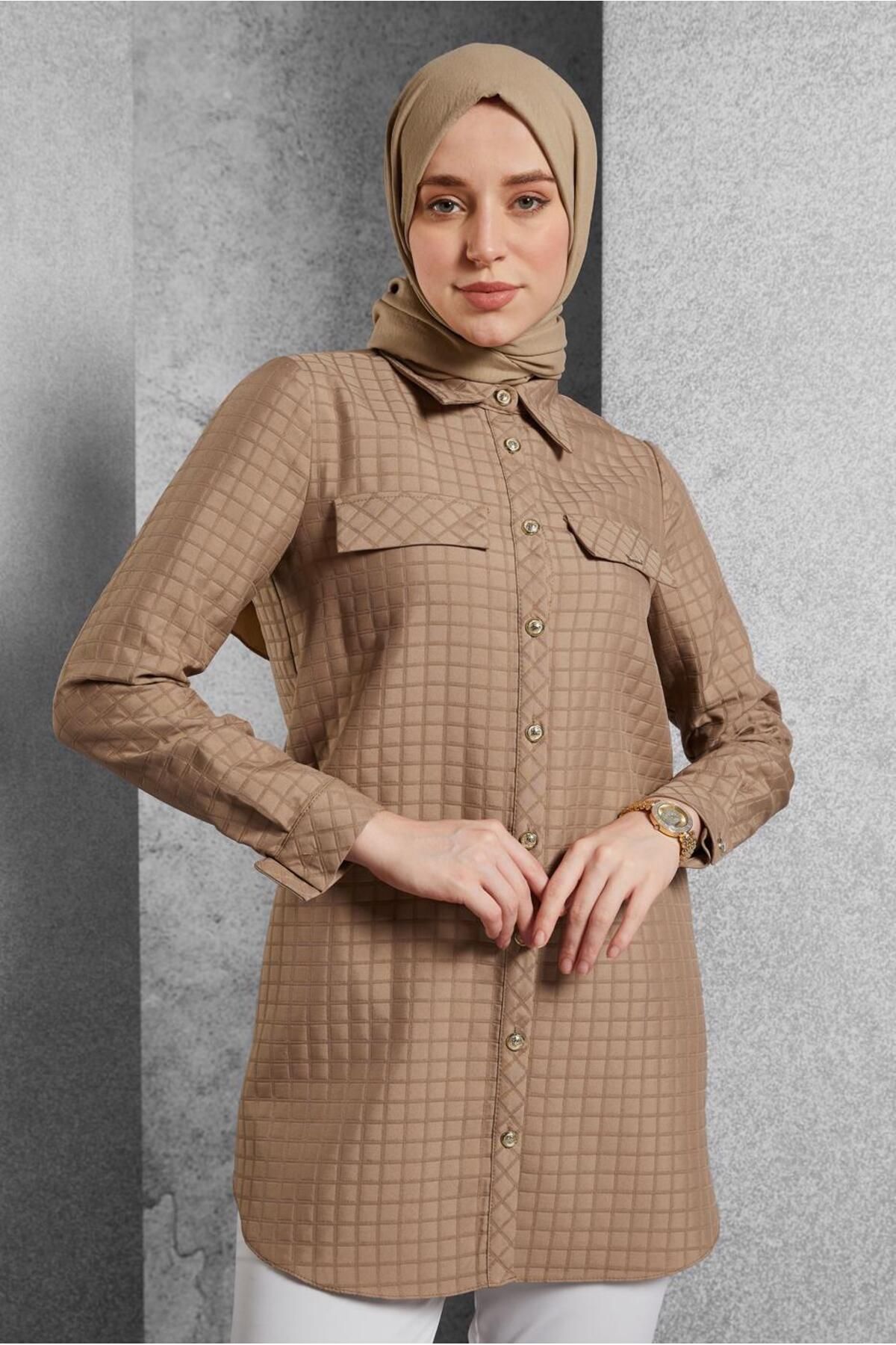 تونیک یقه پیراهن 45296 Alvina