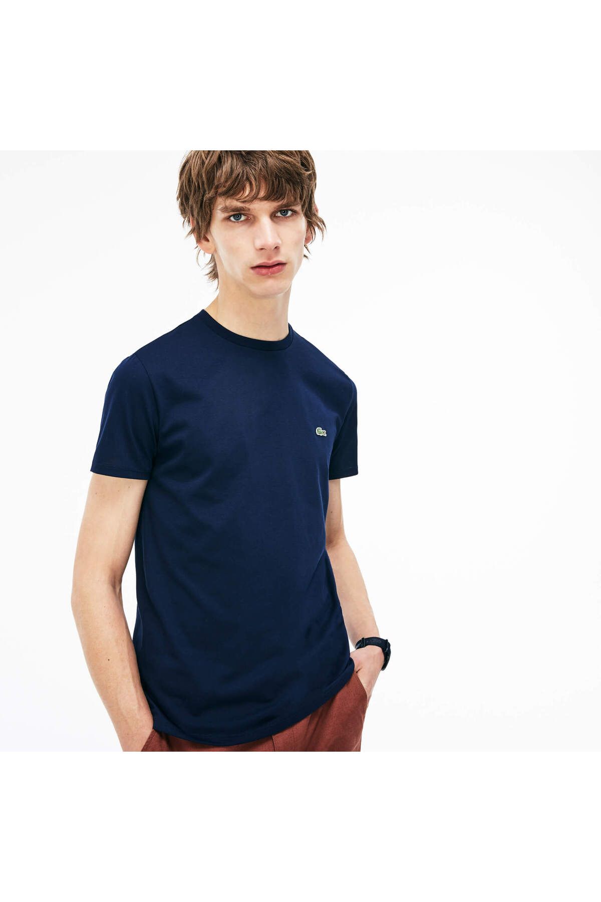 تی شرت آبی مردانه Sport Pánské Tri؟ اورجینال Lacoste