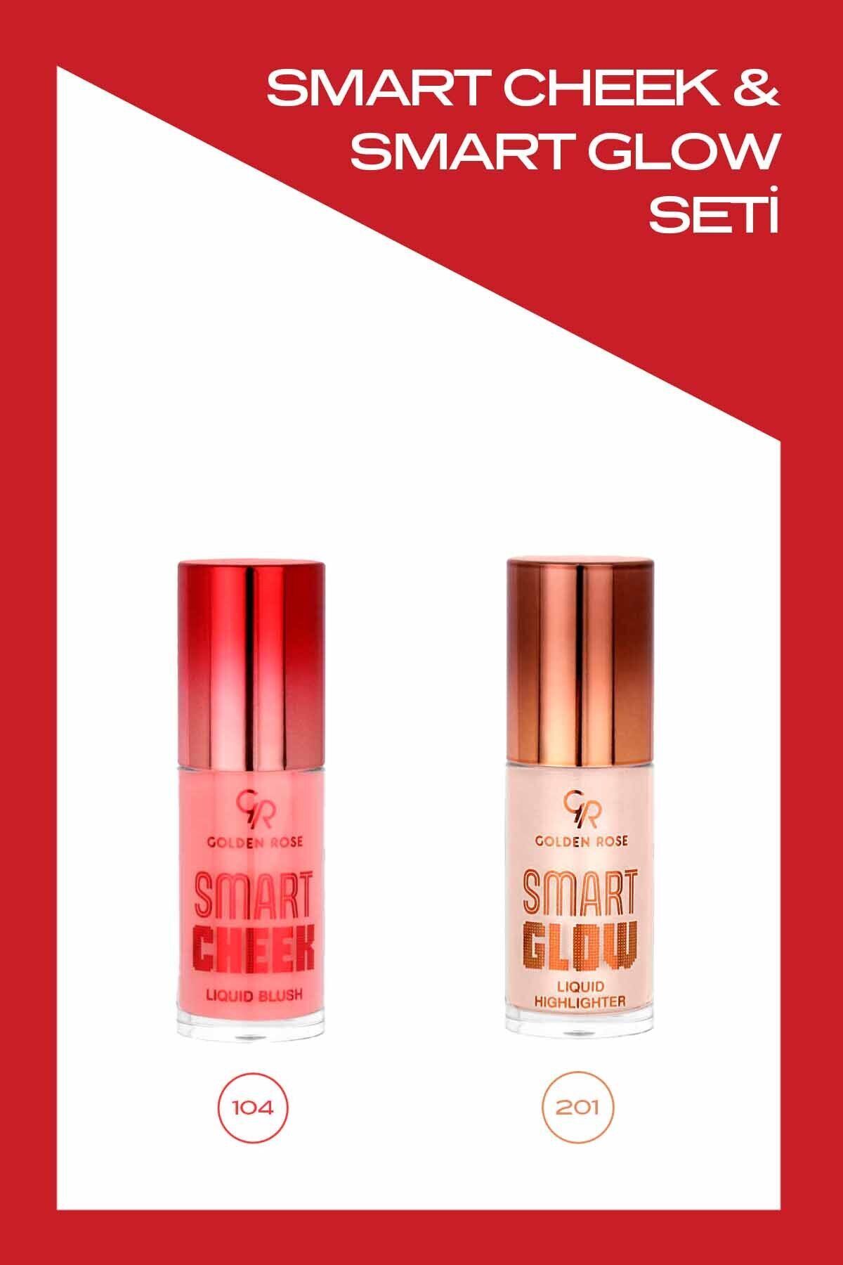 Smart Cheek Liquid Blush No:104 ve Smart Glow Liquid Highlighter No :201 Allık ve Aydınlatıcı Seti