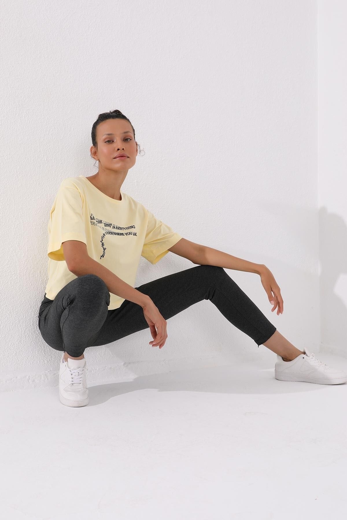 TOMMY LIFE-Γυναικεία φούτερ Comfortable Form - Anthracite Melange, φερμουάρ και τσέπες - 94246 3