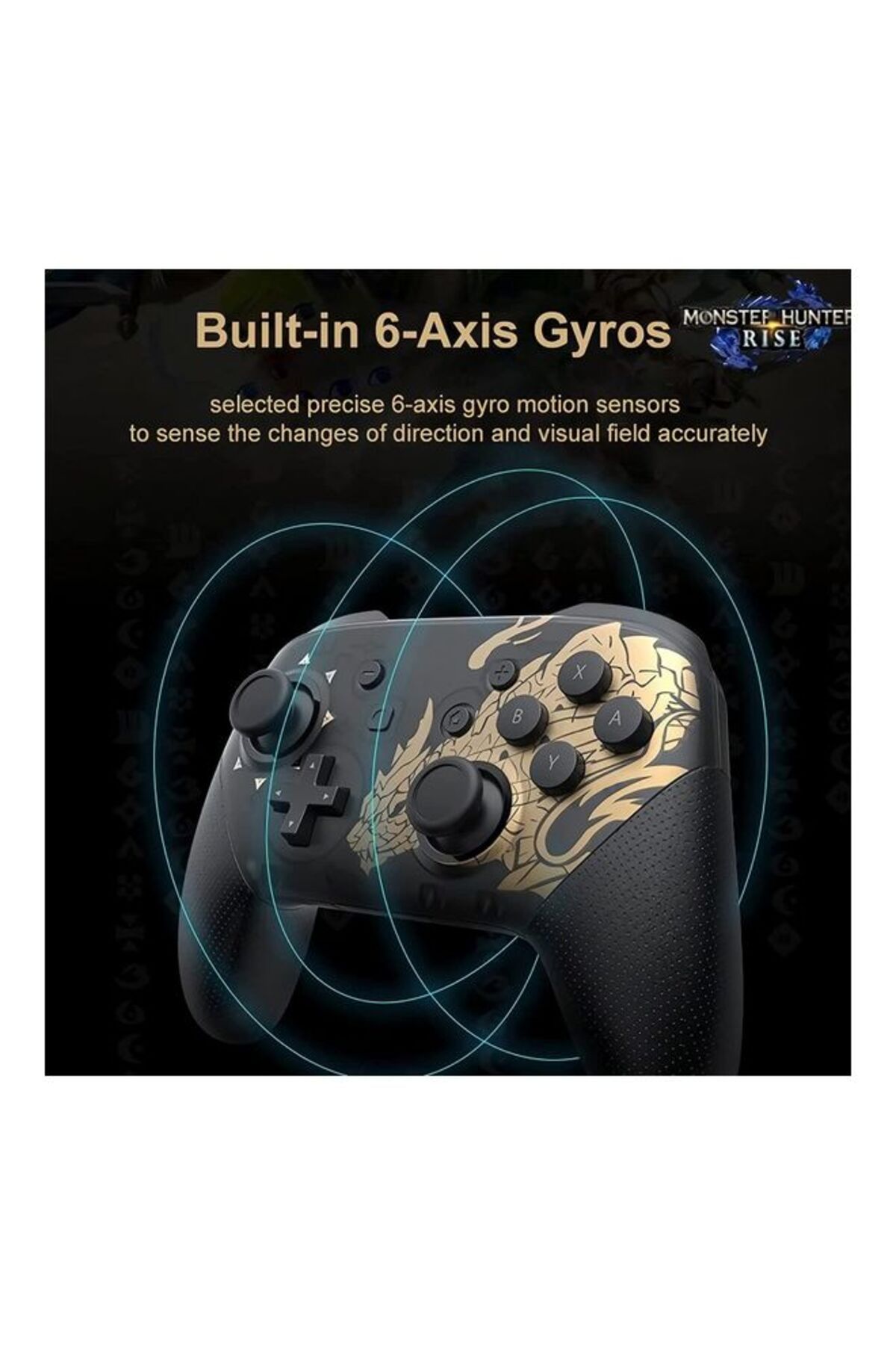COOYA-Switch Pro Controller With NFC, Wake Function- wireless 3