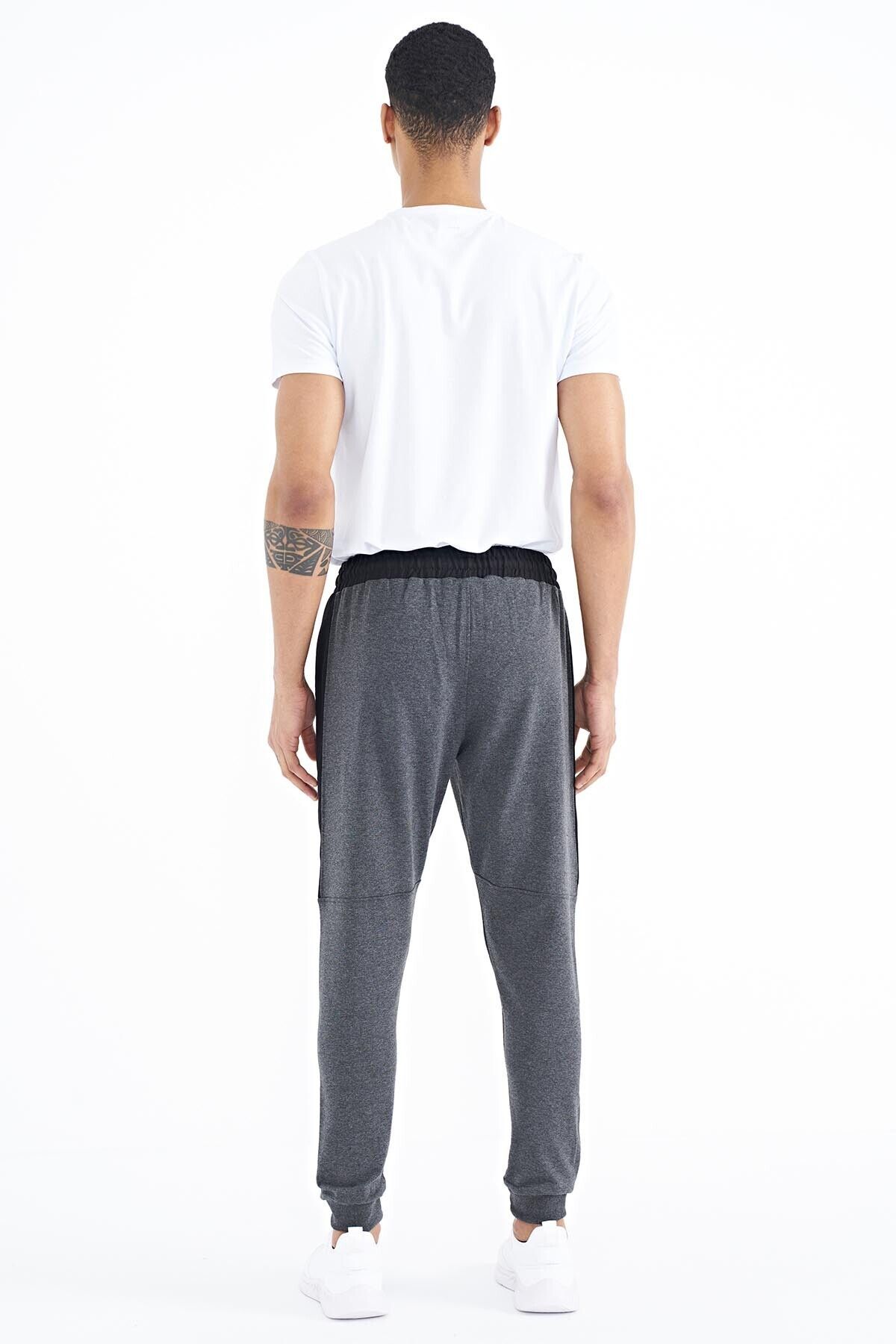 AIR JONES-Pantalon de trening pentru bărbați Paul Anthracite Melange Jogger - 84915 5