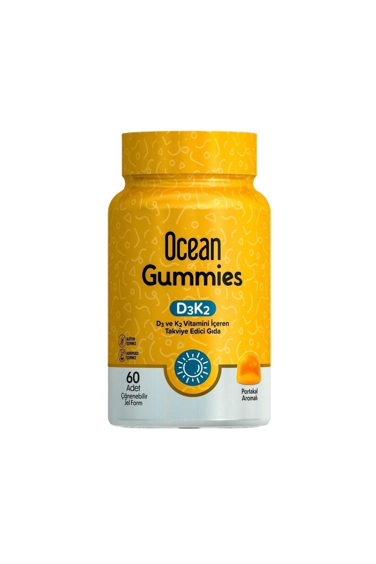 Orzax Ocean Gummies D3K2 60 Çiğnenebilir Jel Form