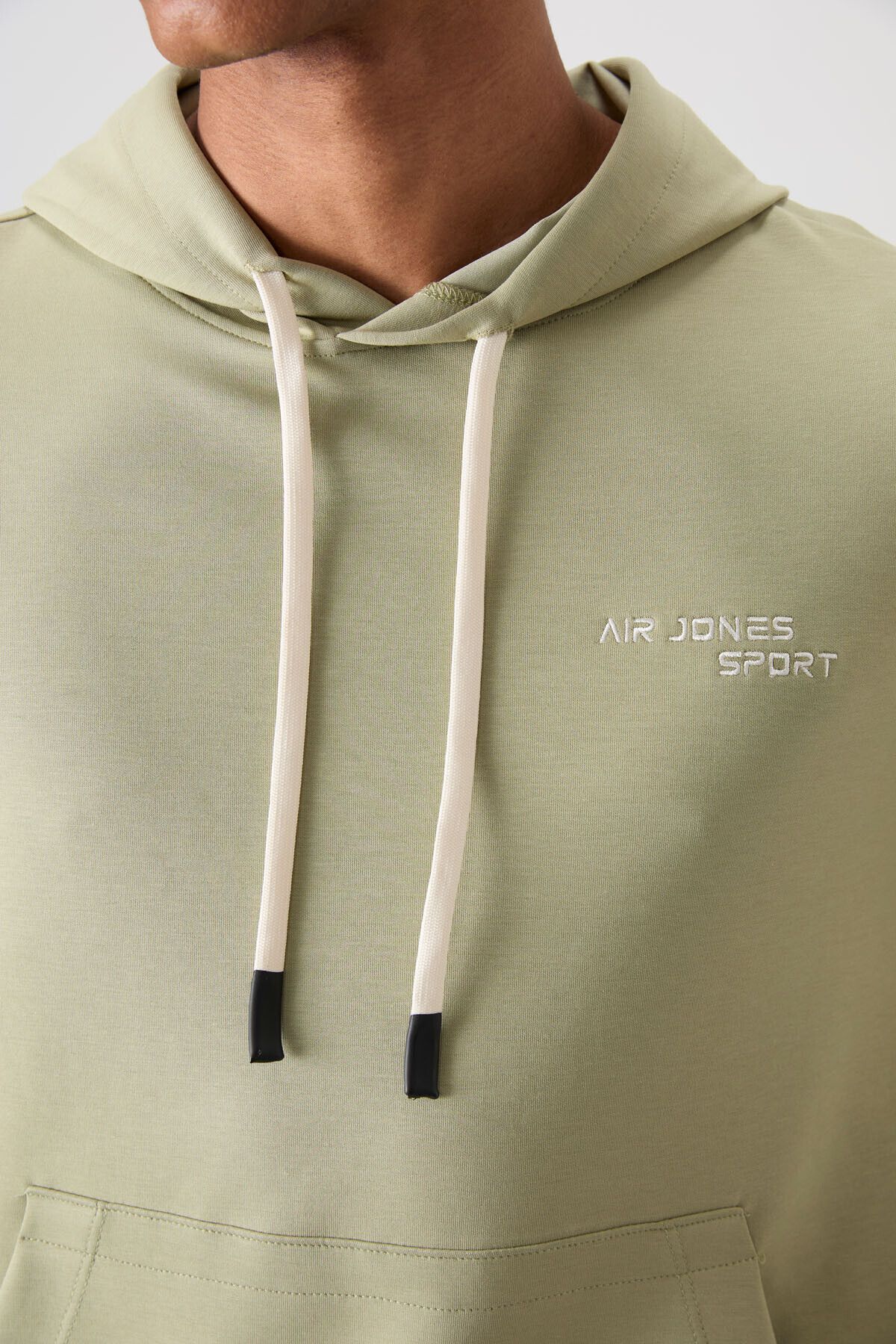 ست گرمکن مردانه پنبه سیاه و سفید ضخیم بافت نرم مناسب تیم تیمی گلدوزی 85255 Air Jones