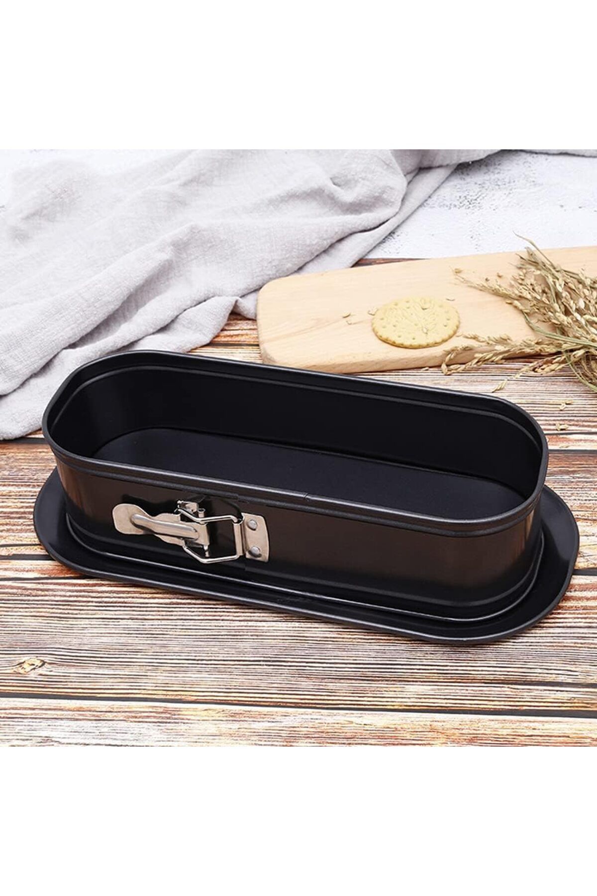 COOYA-Non-Stick Spring Baking Pan, with Removable Bottom, Quick Release Latch Bakeware, for Baking Bread 2