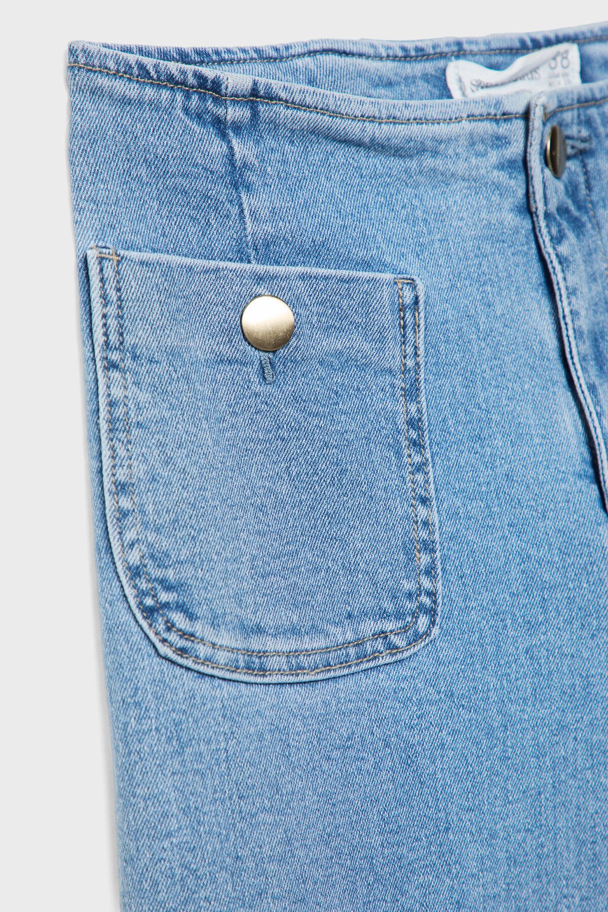 Stradivarius-D77 Minimalist jeans with pockets 7