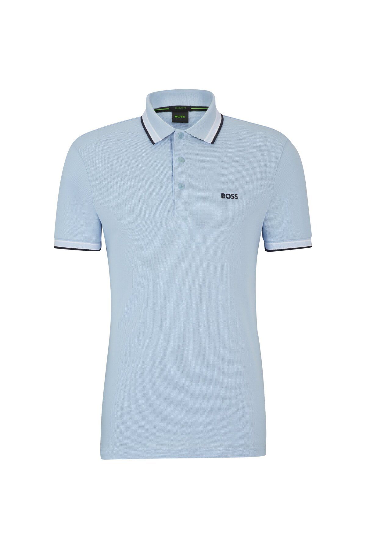 تی شرت یقه پولو مردانه آرم پایین پنبه PIKE POLO T SHIRT BOSS