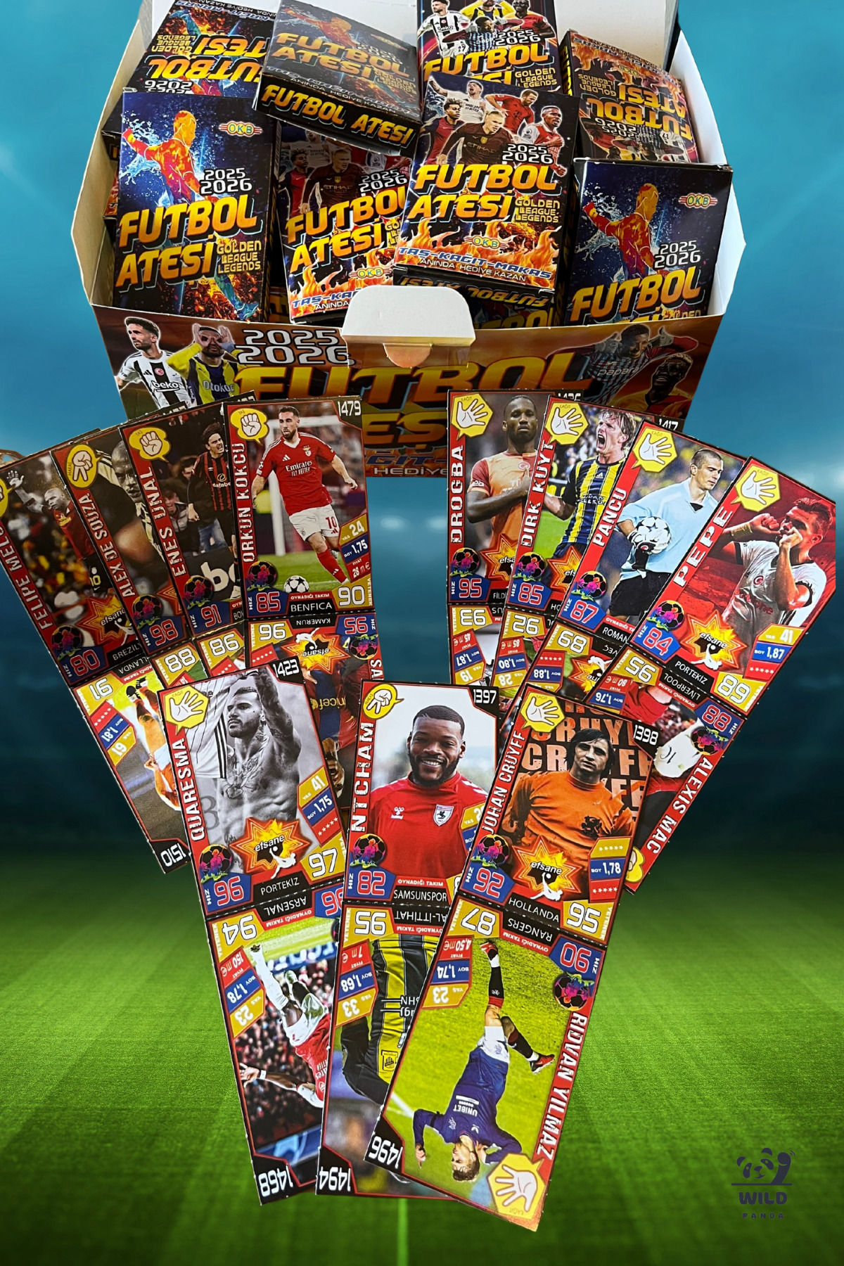 MyClean Futbol Ateşi Taş Kağıt Makas Sporcu 48 Kutu Tam Paket