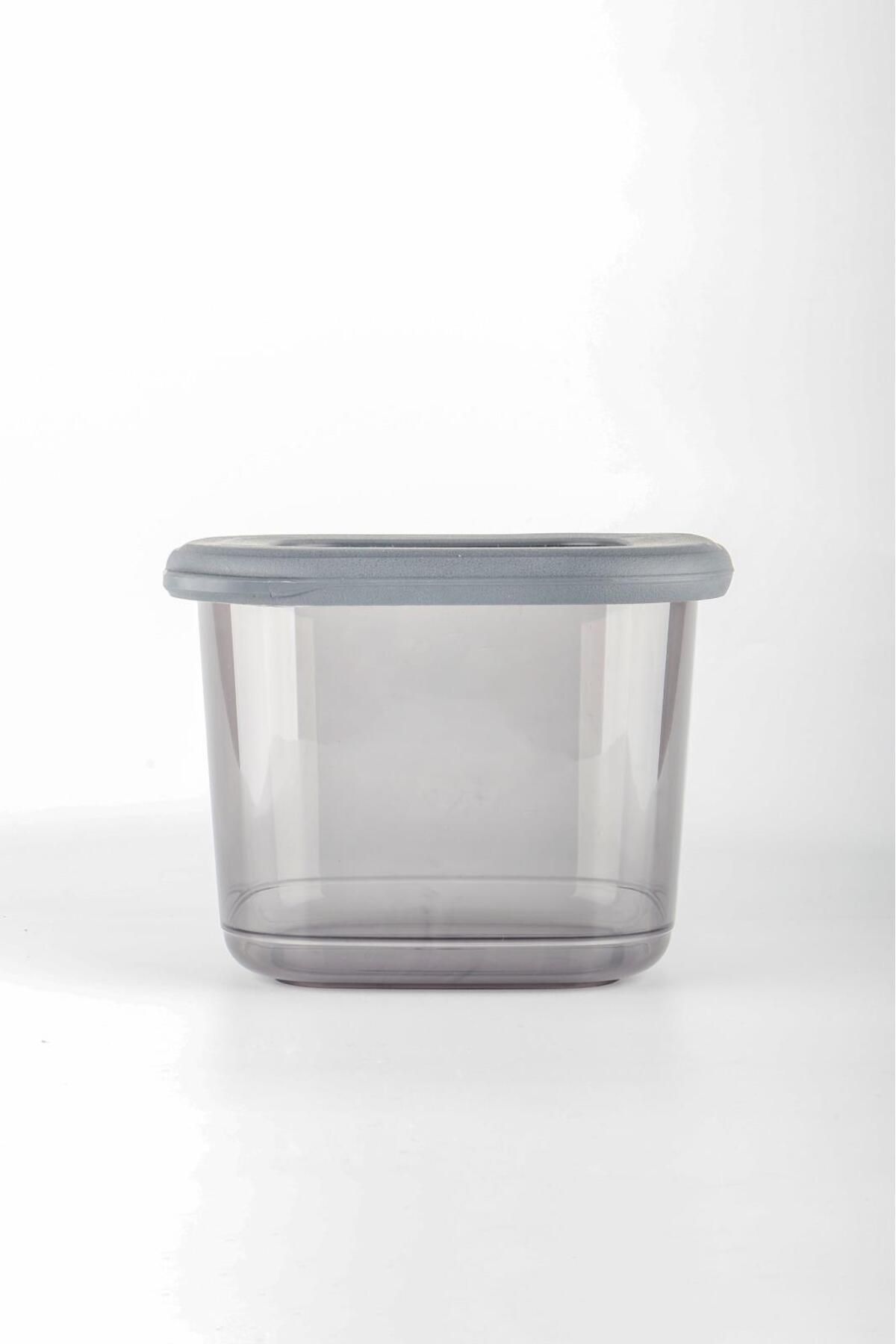 HOMENIVA-12-Piece Mega Set Square Food Storage Container - 4X 0.55Lt 1.2 Lt 1.75Lt Anthracite 6