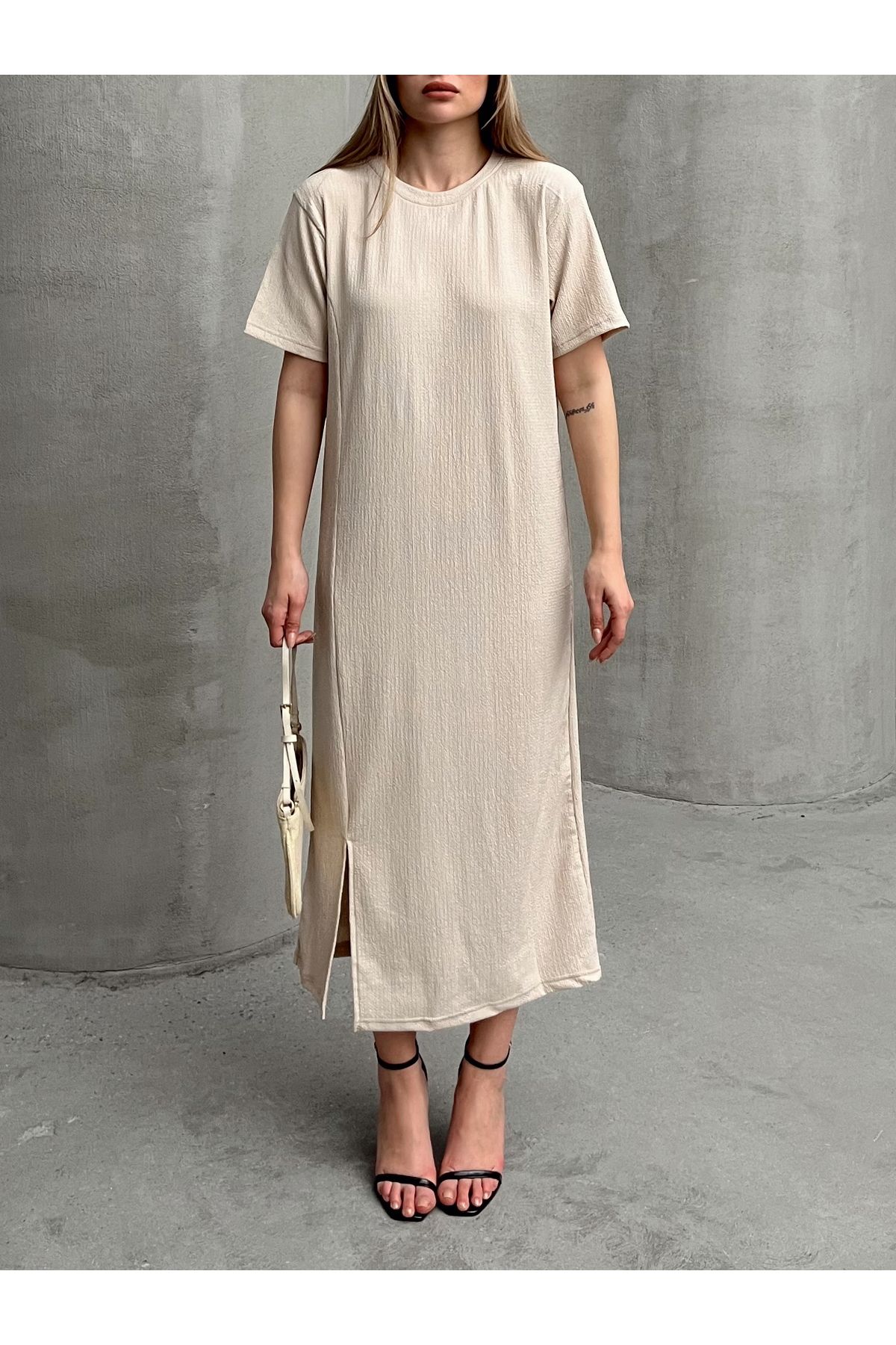 AFROGİYİM-Women's Relaxed Fit Kimono Dress 7