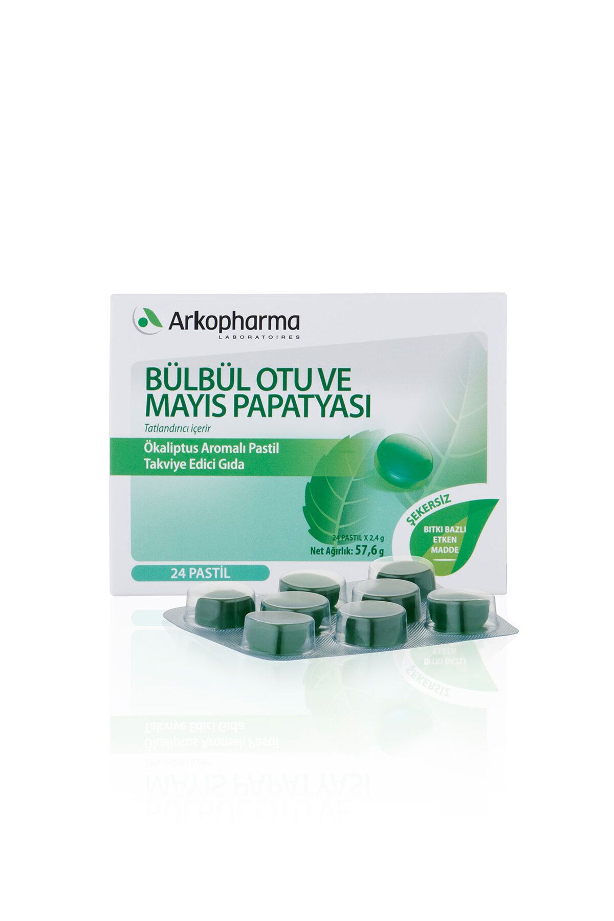 قرص مکیدنی LOZENGE با طعم EUKALPTUS 24 قطعه Arkopharma