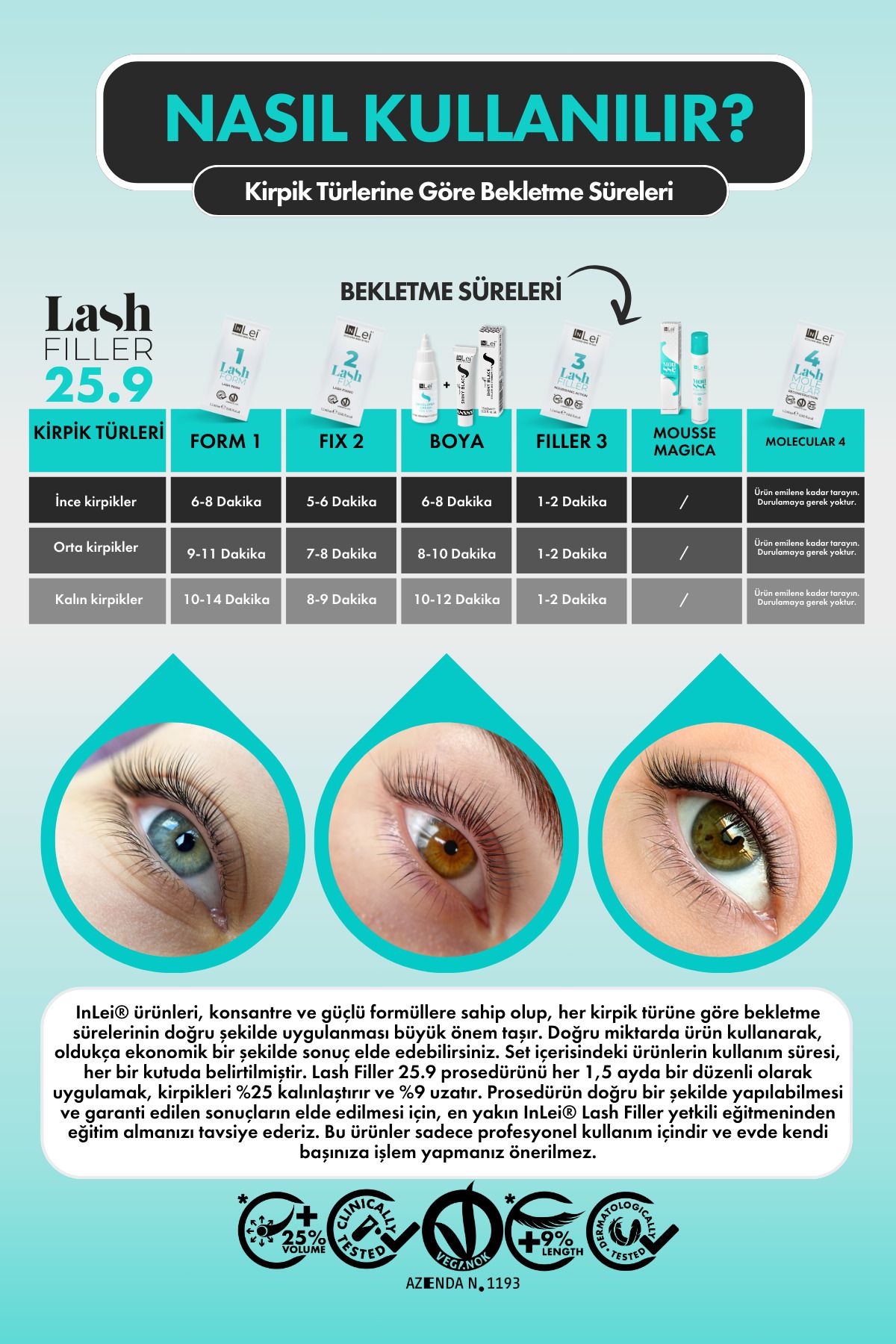Magic Lash-Lash Filler 25.9 Eyelash Laminating & Lifting & Filling Trial Set 4X1.2 ml 2