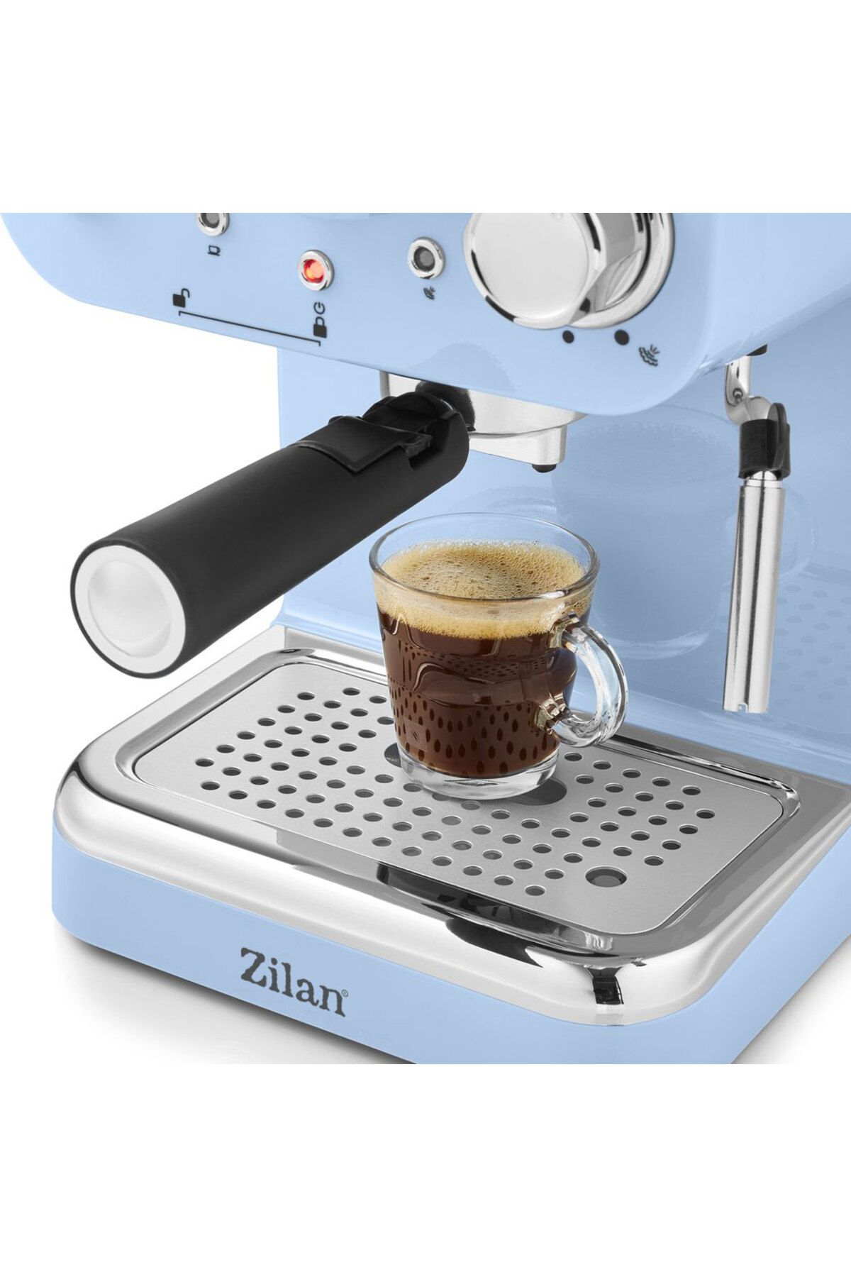 Zilan-Espressor manual Zilan ZLN2861 Albastru,15 Bar, 1.25 l, 1100W, Design Retro 3