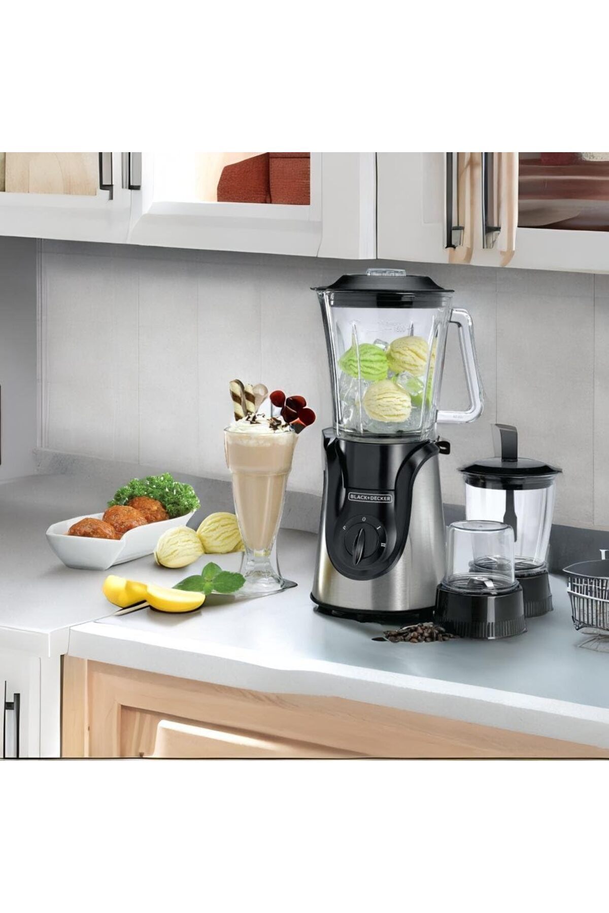 Black&Decker-Glass Blender 600W, 1.5L Capacity, Six Blade System, Variable Speed, Pulse Function, Bx600G-B5 5