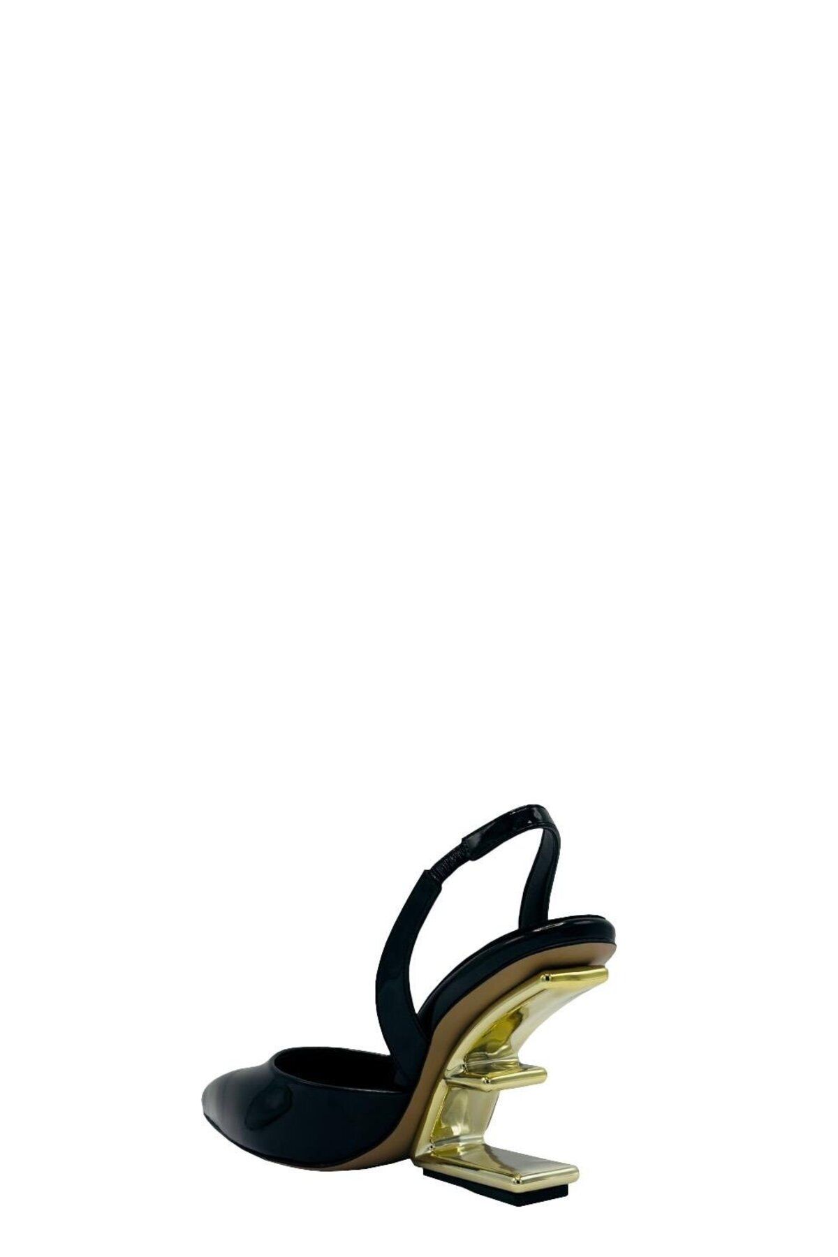 استیلتو 041 2501165 چرم ثبت اختراع سیاه Moulin Shoes