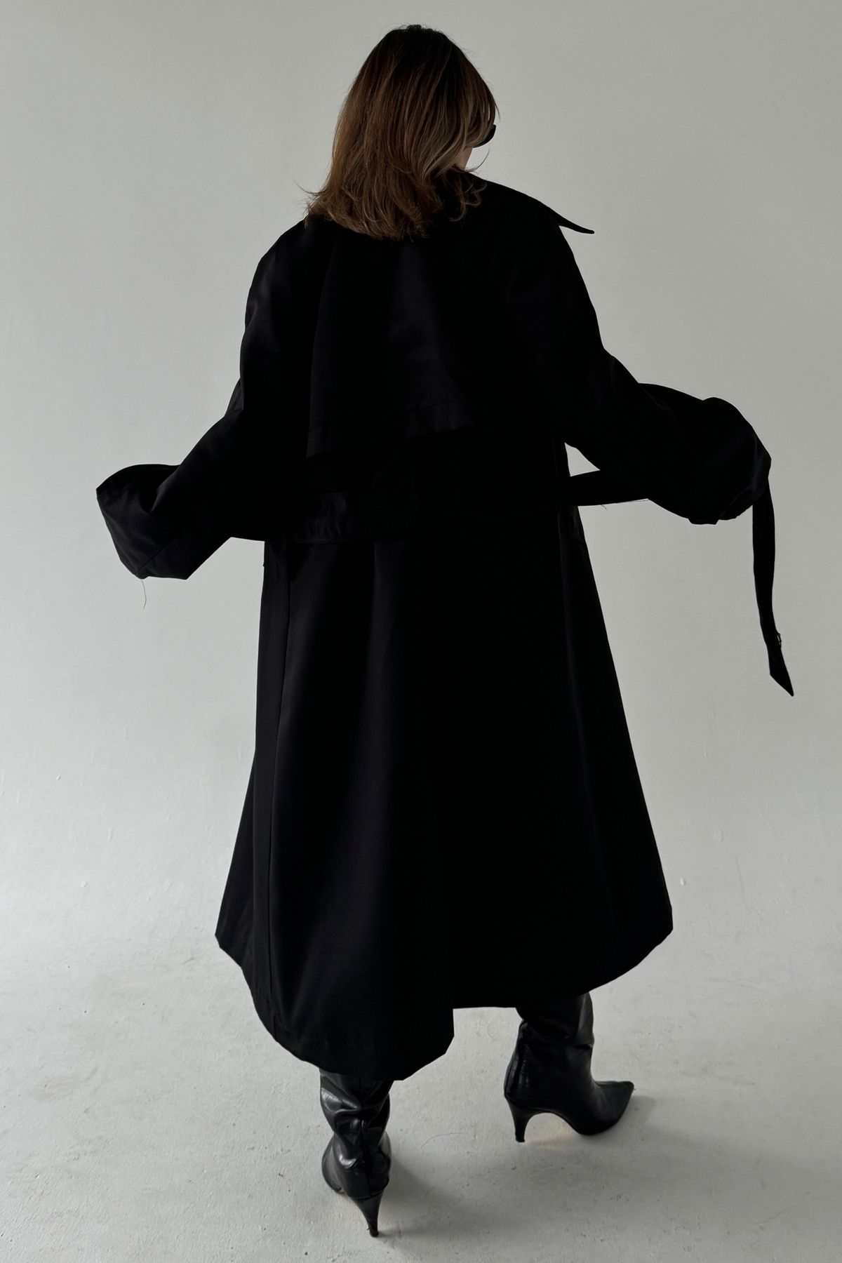 bb butik basic-Nano Tech Thick Casual Trench Coat (ΛΕΚΕ - ΑΔΙΑΒΡΟΧΟ ΥΦΑΣΜΑ ΑΠΟΔΕΙΞΗΣ)bbtc0050 3