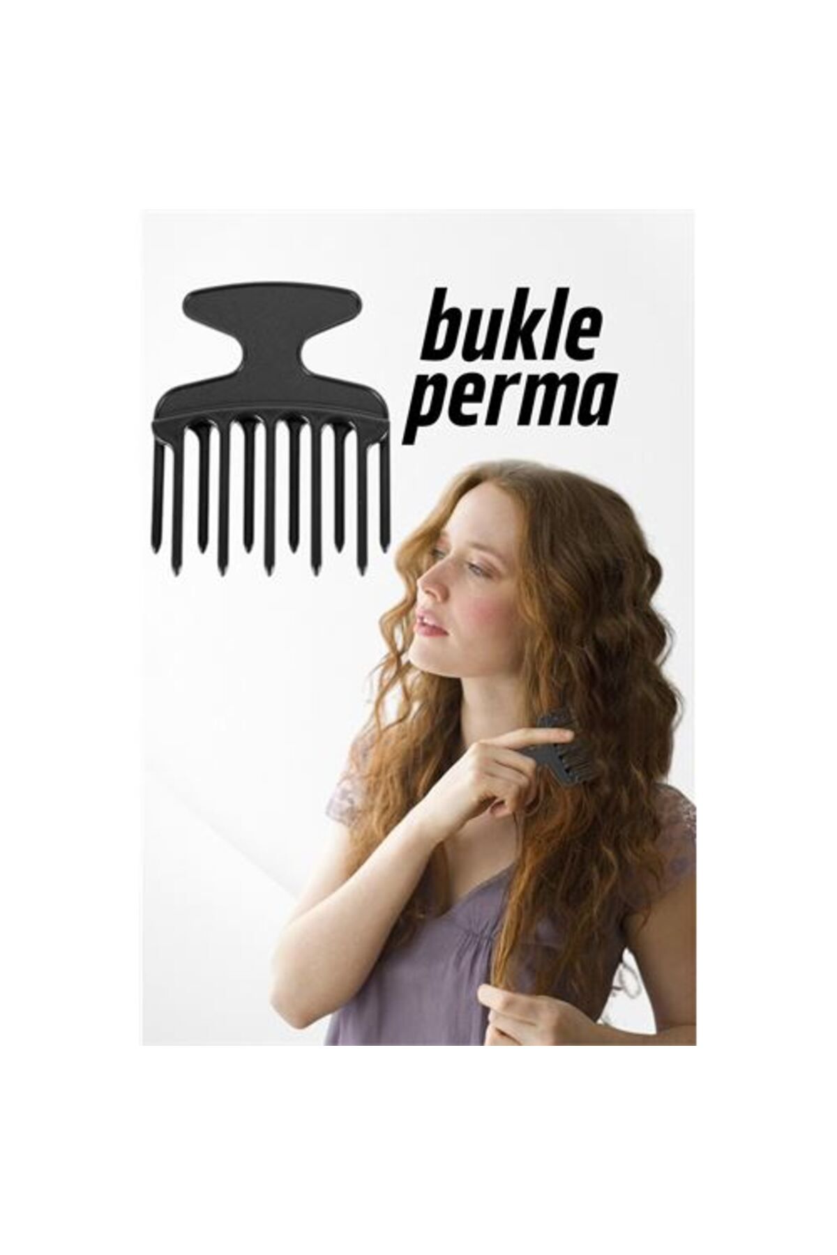BirdoluSepet Modacar Bukle Tarağı Kıvırcık Saç Açıcı Perma Tarağı 715849