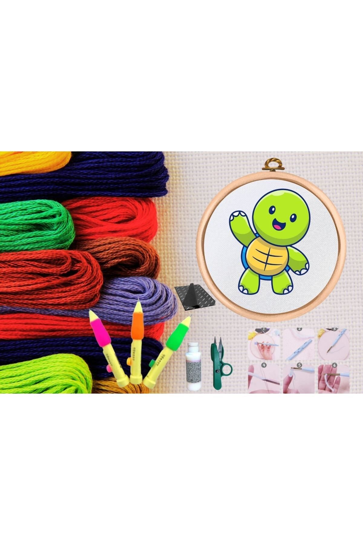 KfksStore Punch Seti Nakış Seti Kasnaklı Kendin Yap Seti Seri 123