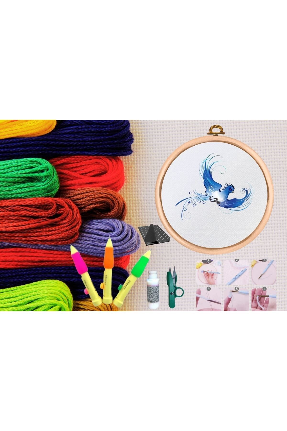 KfksStore Punch Seti Nakış Seti Kasnaklı Kendin Yap Seti Seri 19