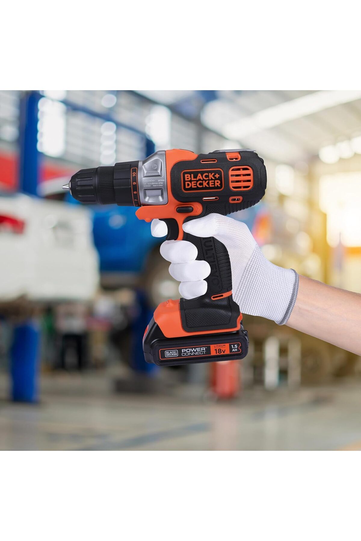 Black&Decker-18V 1.5Ah 10Mm Li-Ion Cordless Multi Multitool Starter Kit With Drill Driver Head For Home Mt218K-Gb 4