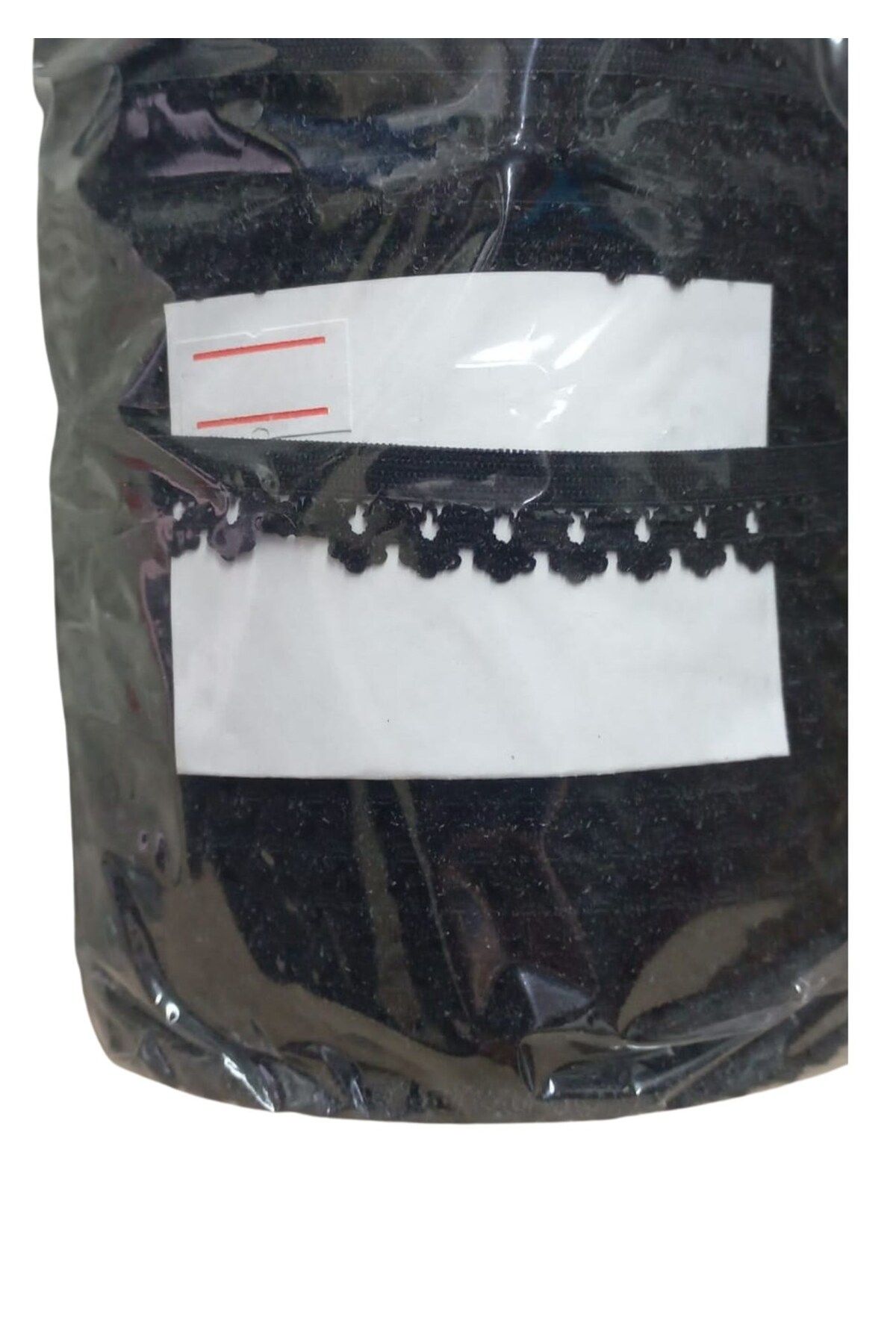 BirdoluSepet Çamaşır Lastiği Dantelli 1 cm 1 Metre Siyah