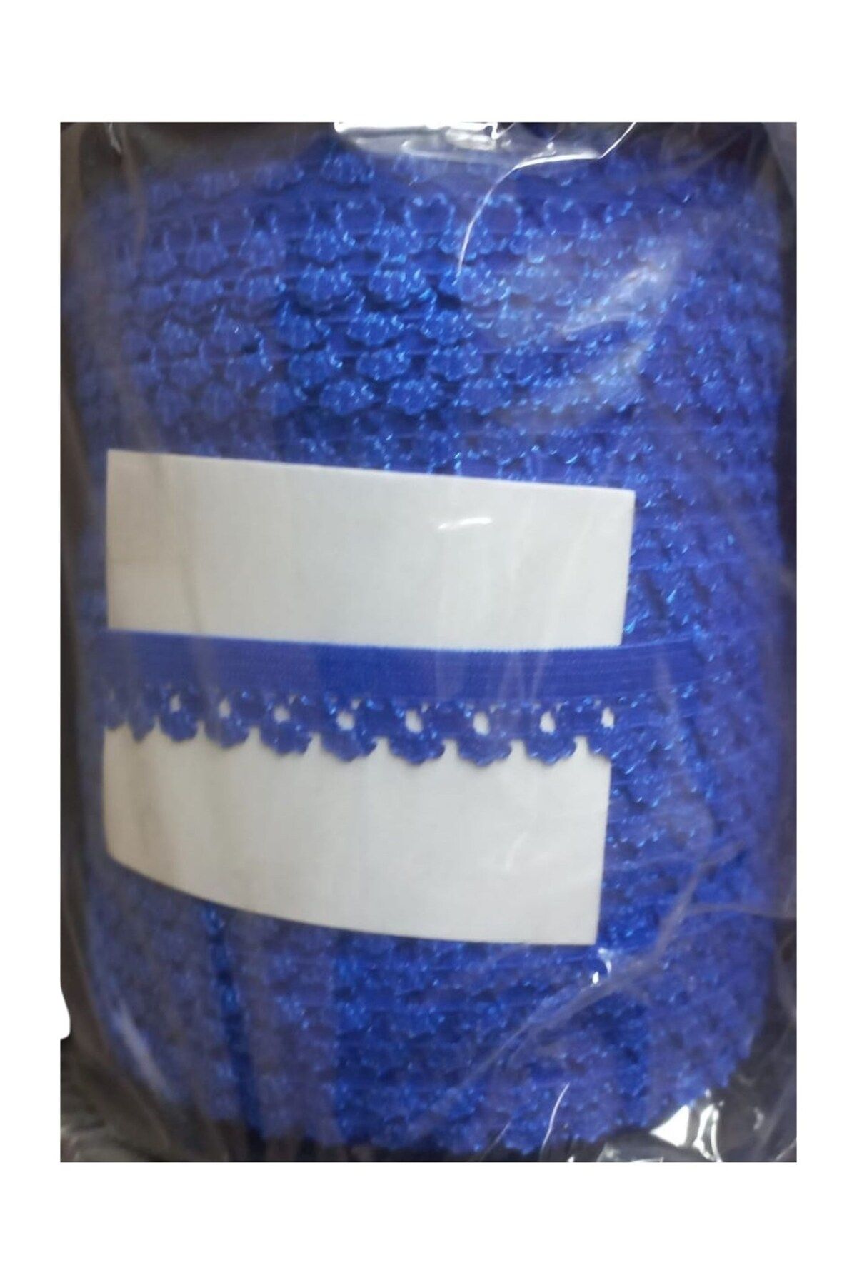 BirdoluSepet Çamaşır Lastiği Dantelli 1 cm 1 Metre Saks