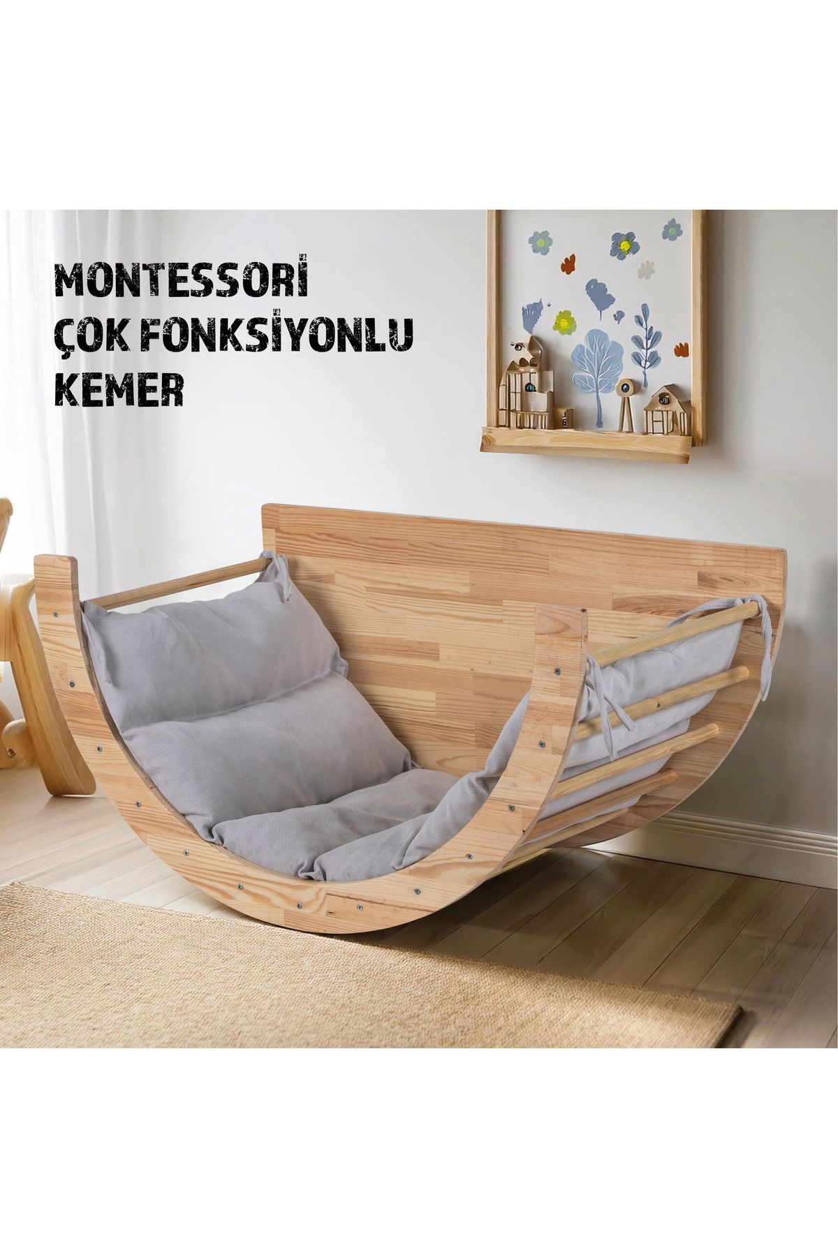 joykidstoy Montessori Masa Pikler Halkası Okuma Köşesi