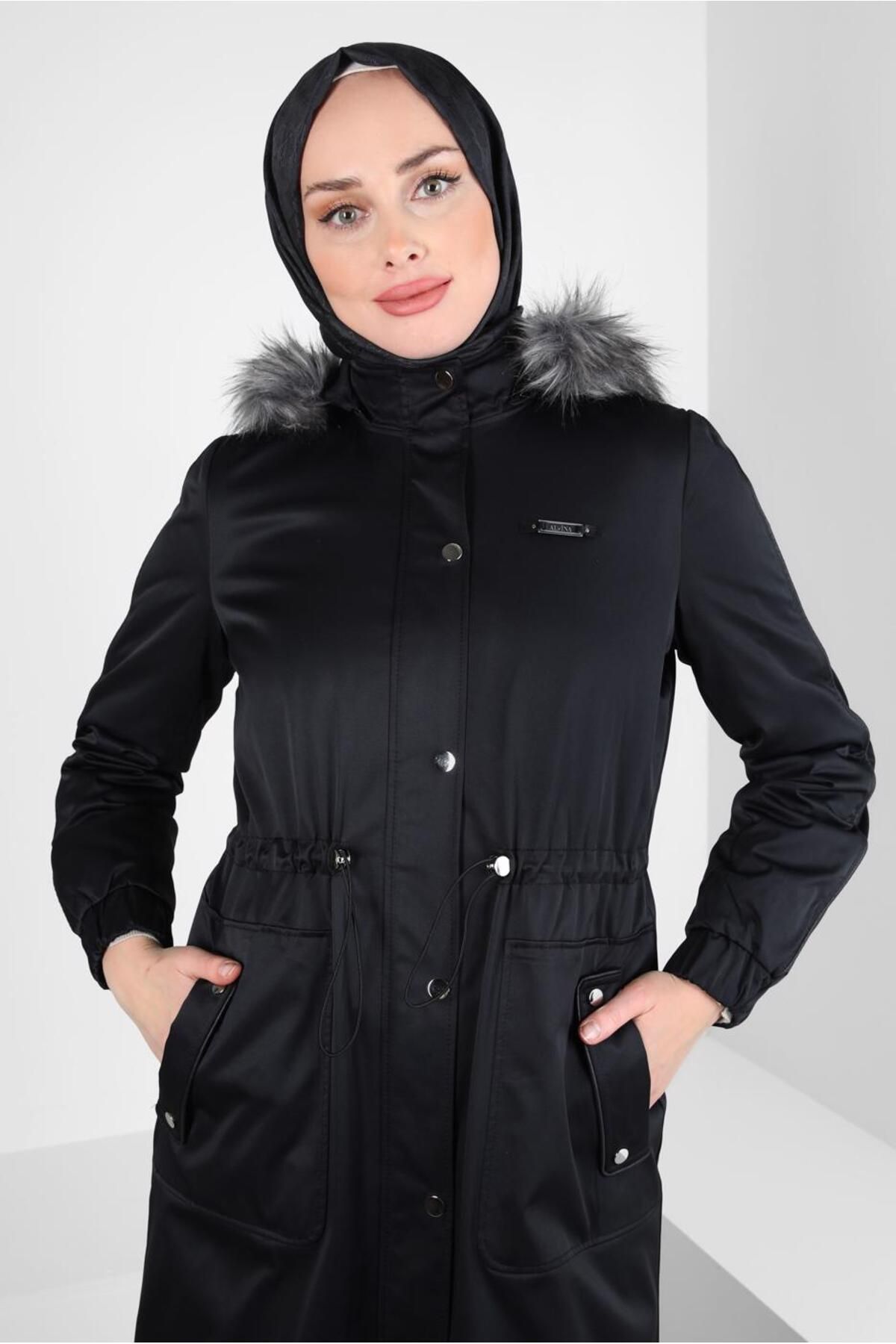 FURRY HOODED PARKA 90261 Alvina