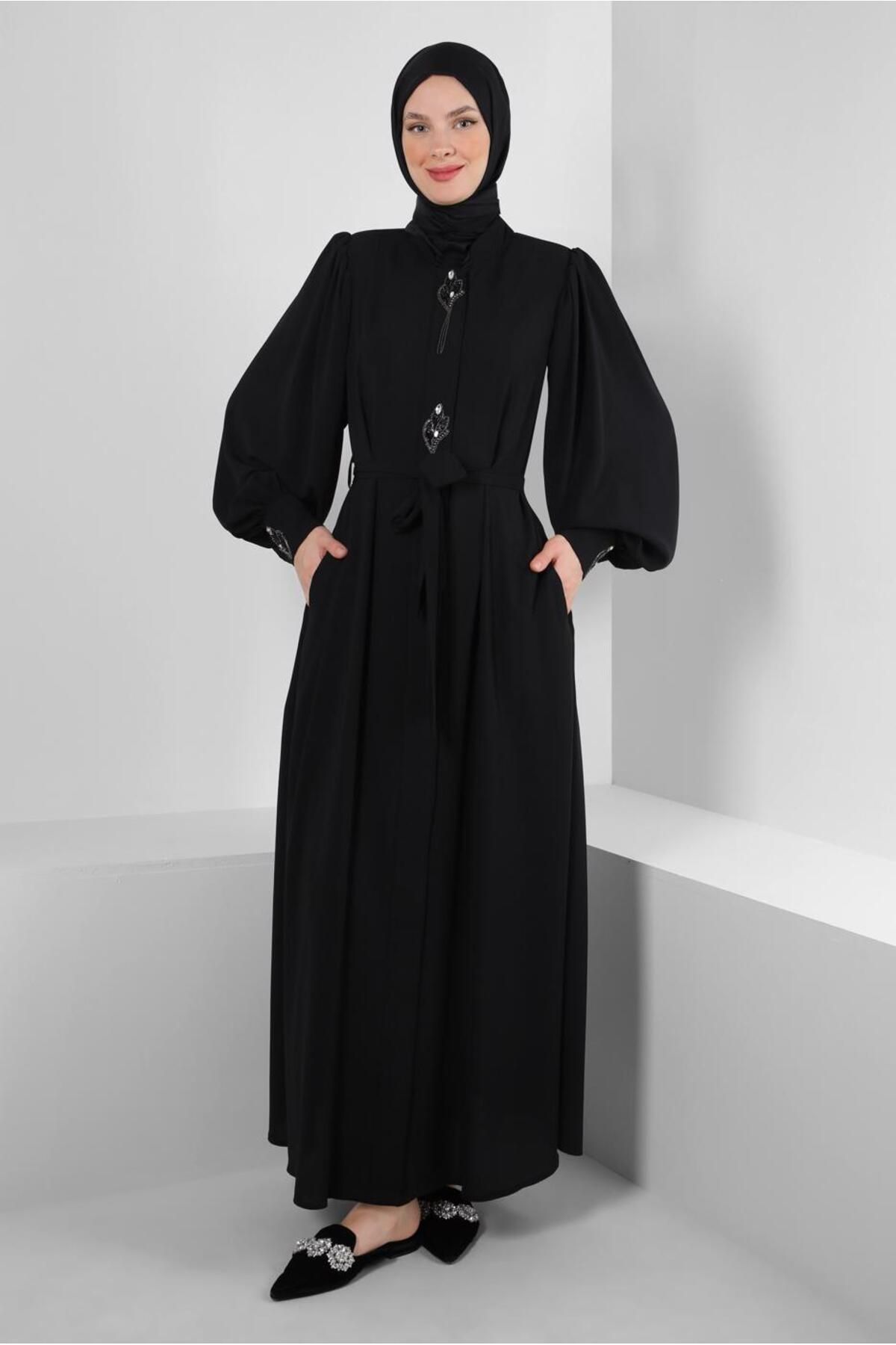 جزئیات سنگ آستین بادکنکی ABAYA 80066 Alvina
