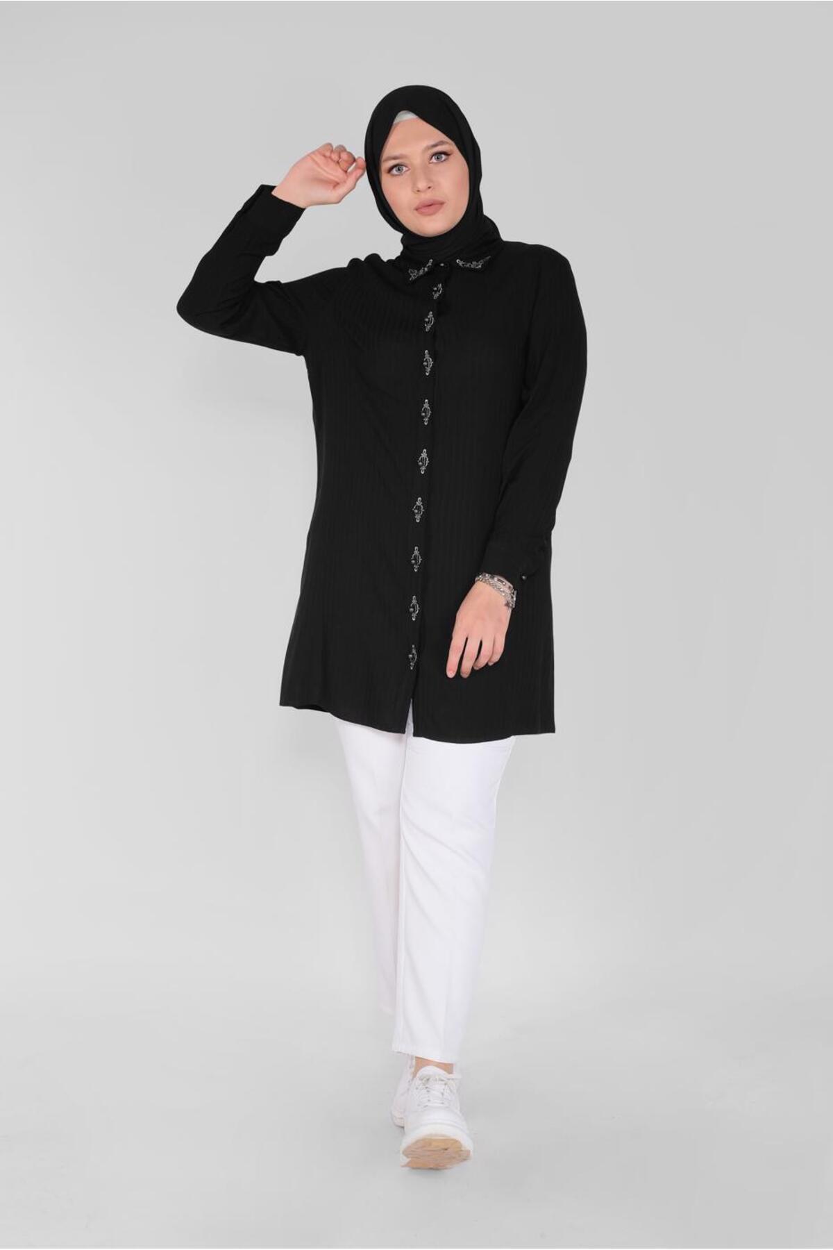 آلوینا تونیک دکمه دوزی شده 20135 آلوینا تونیک دکمه دوزی شده 20135