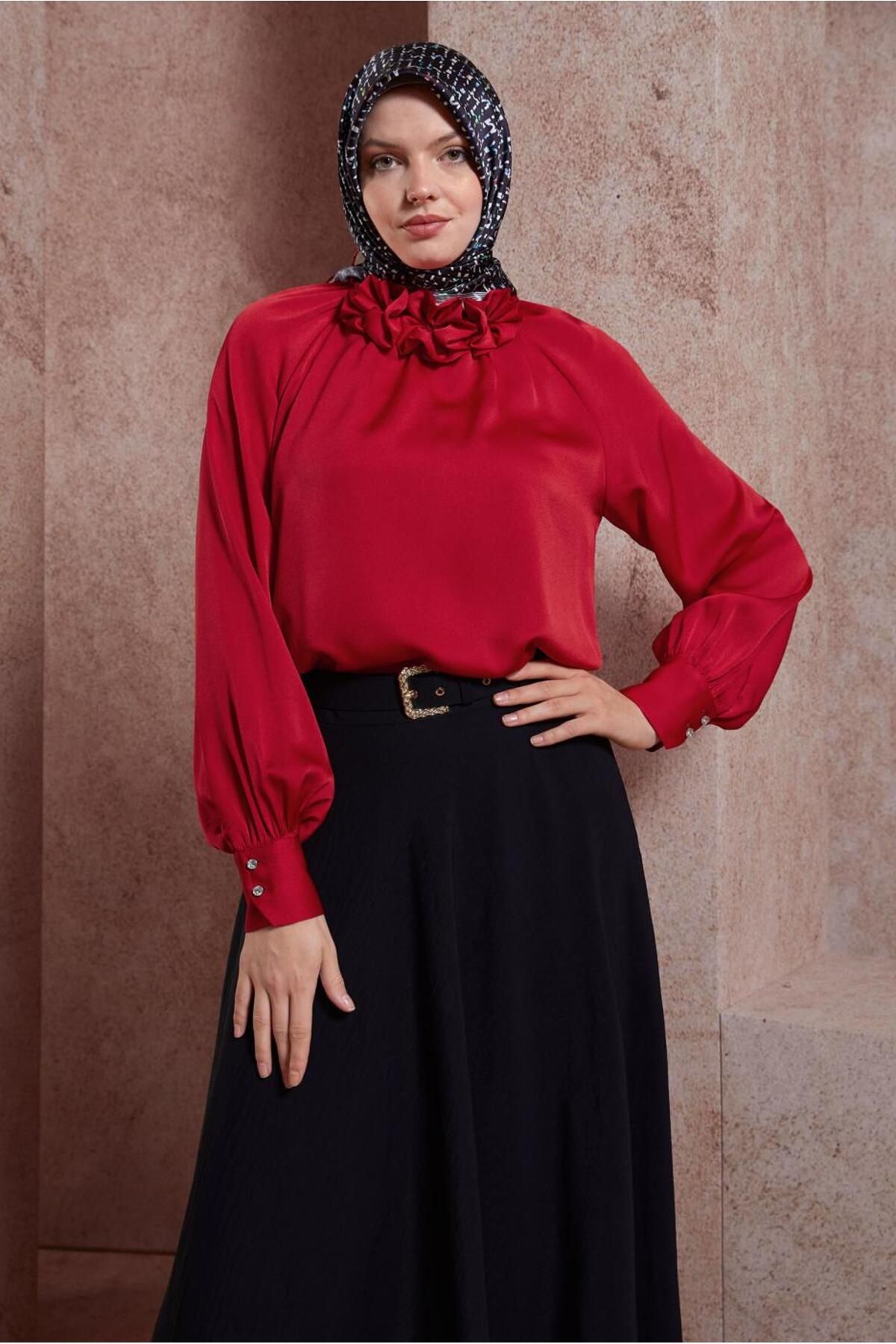 بلوز ساتن 44554 Alvina