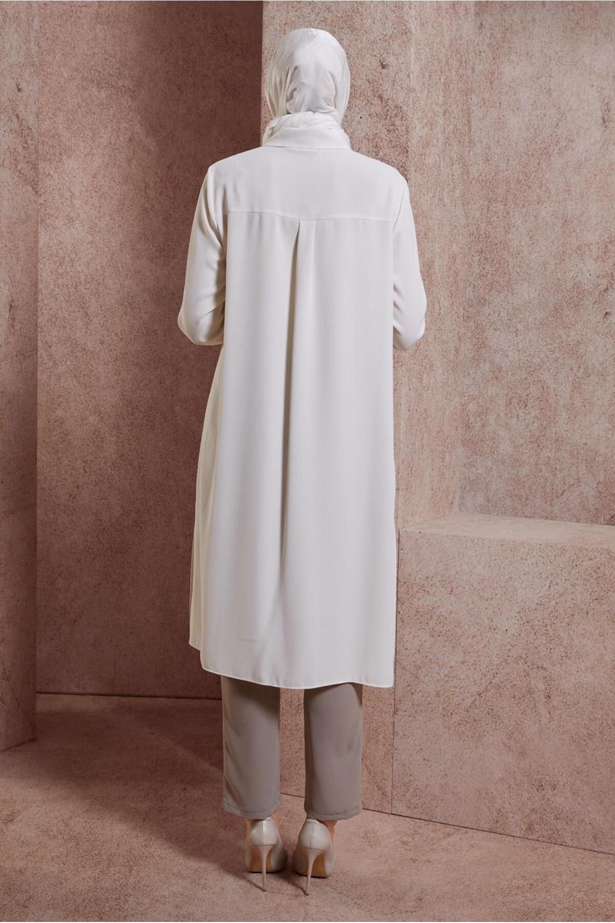 Alvina-Long Shirt Collar Tunic 44597 3