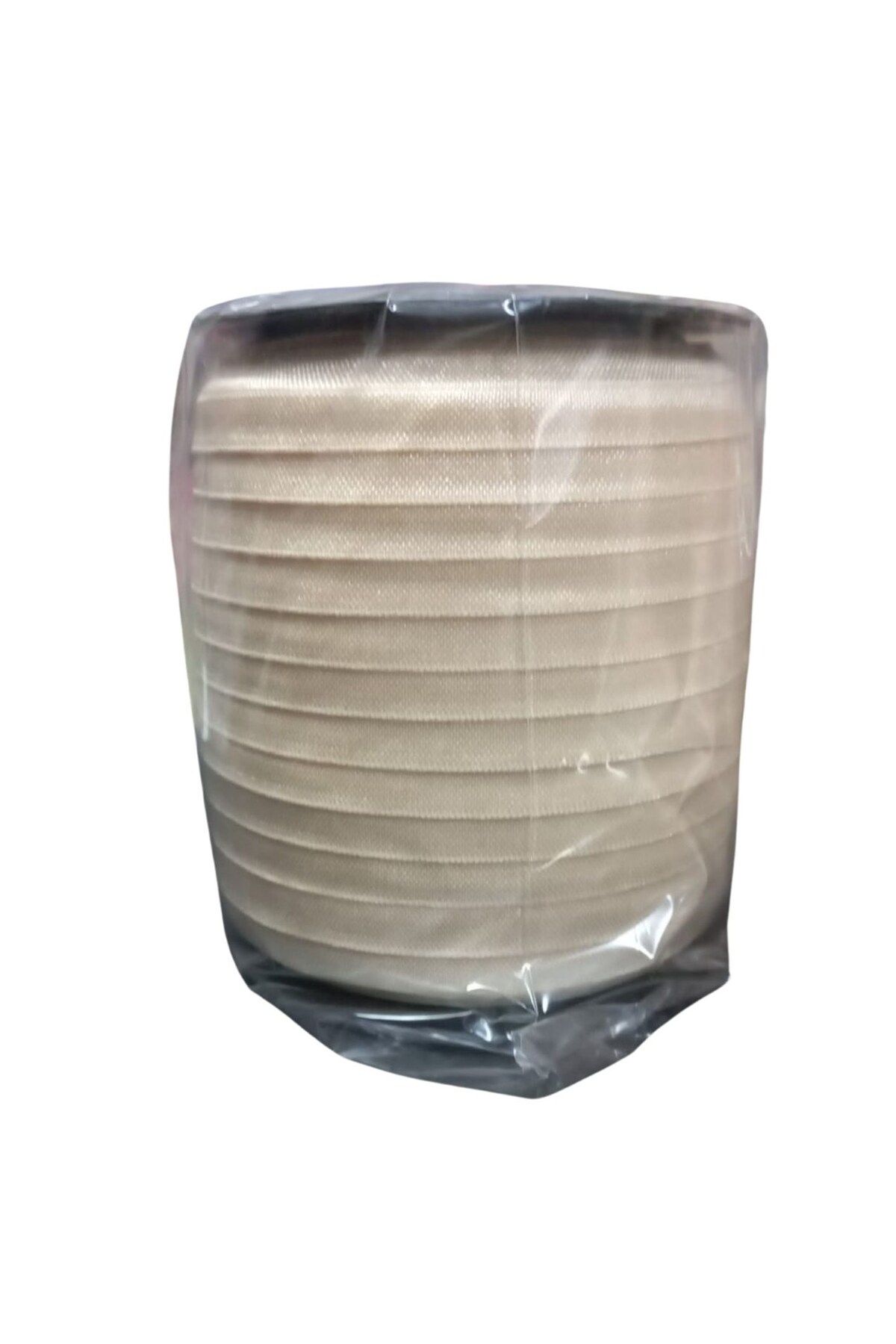 BirdoluSepet Çamaşır Lastiği Düz 1 cm 1 Metre Krem
