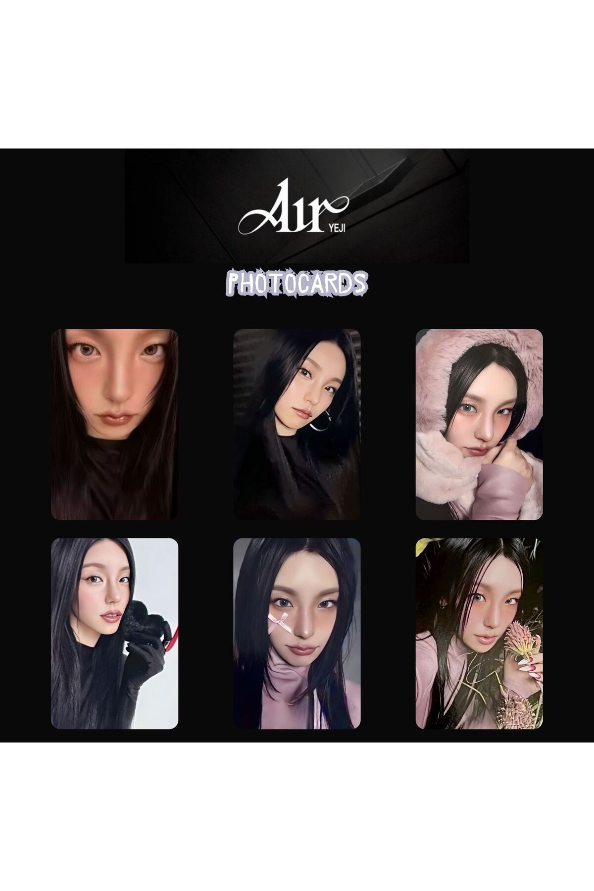 Kpop Dünyasi ITZY Yeji '' AIR '' Photocards Set A - Fiyatı, Yorumları