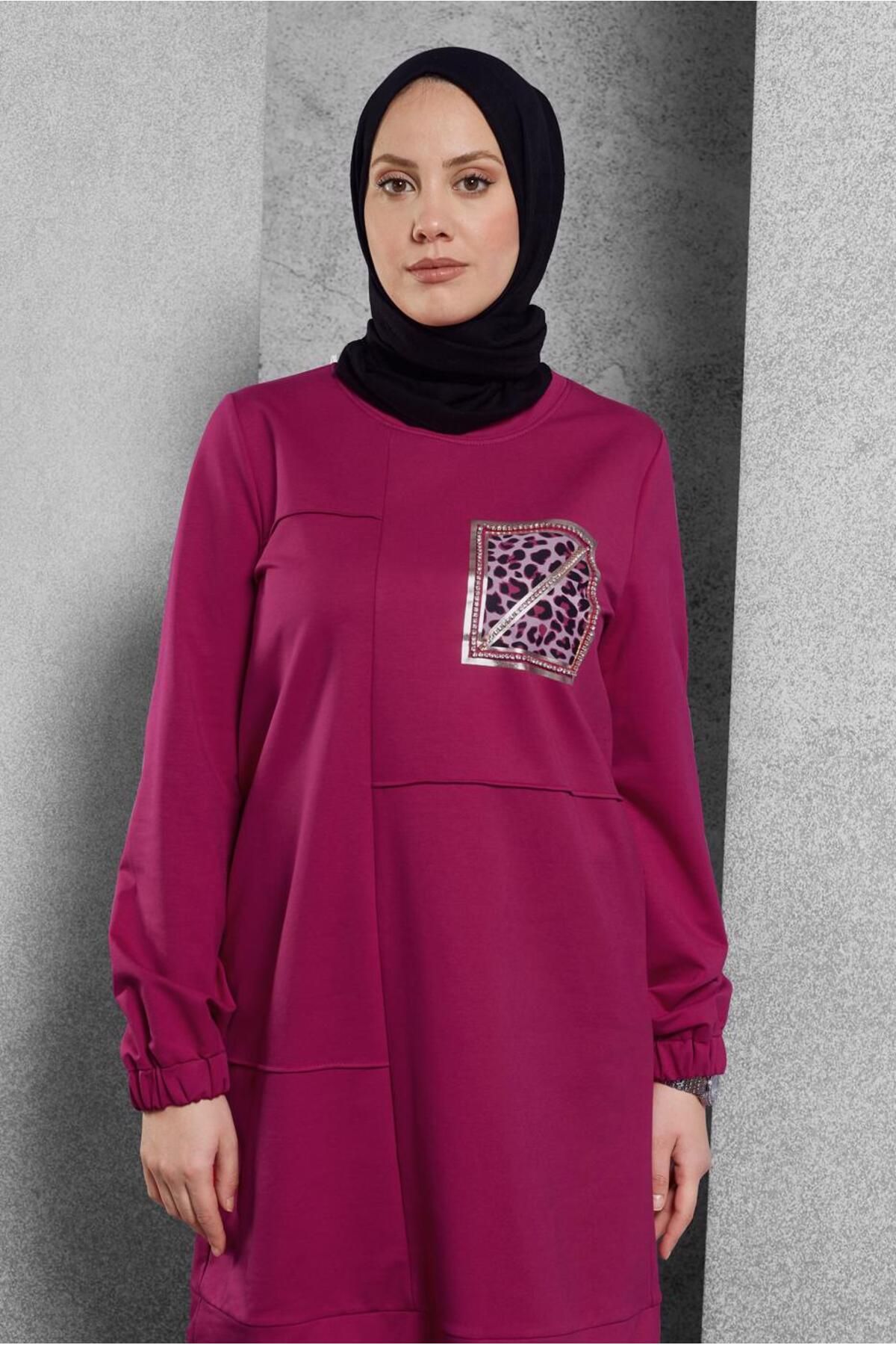 تونیک لباس ورزشی چاپی 45112 Alvina