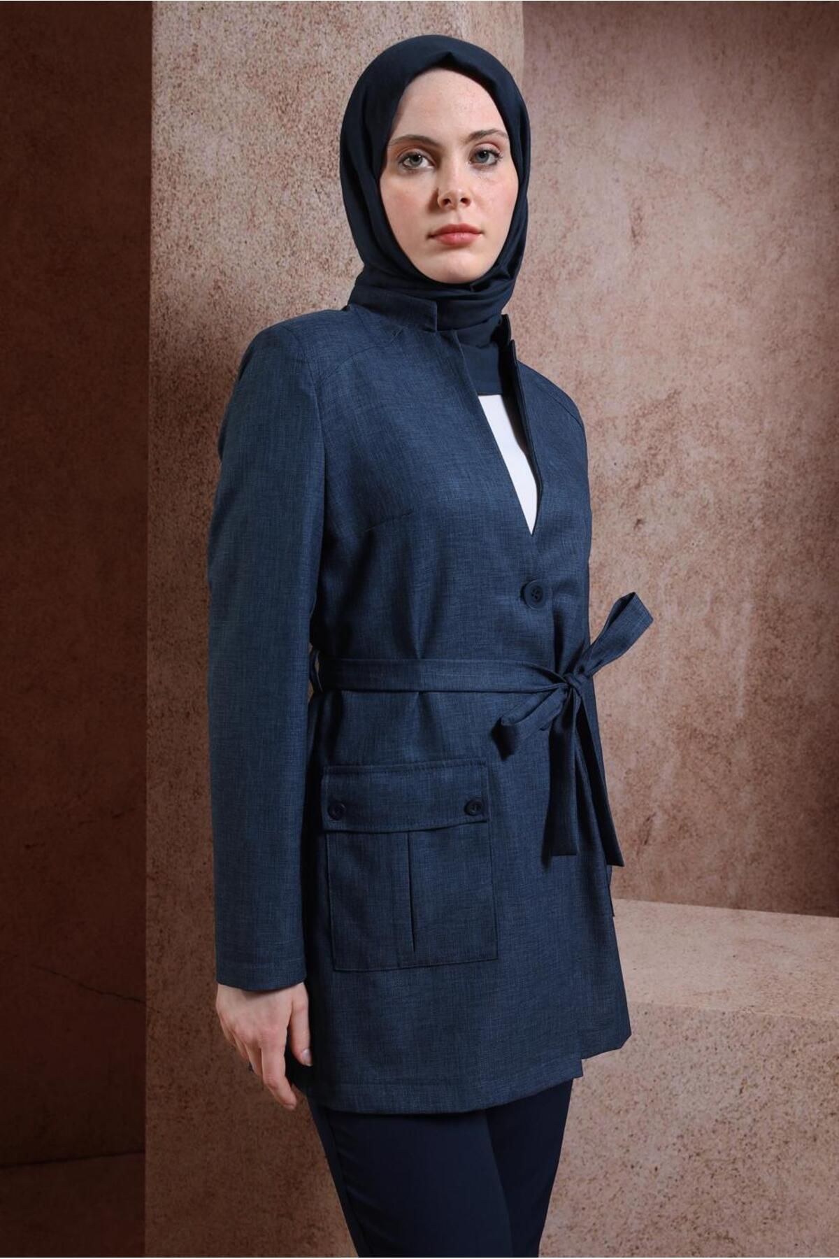 ژاکت کمربندی 44459 Alvina